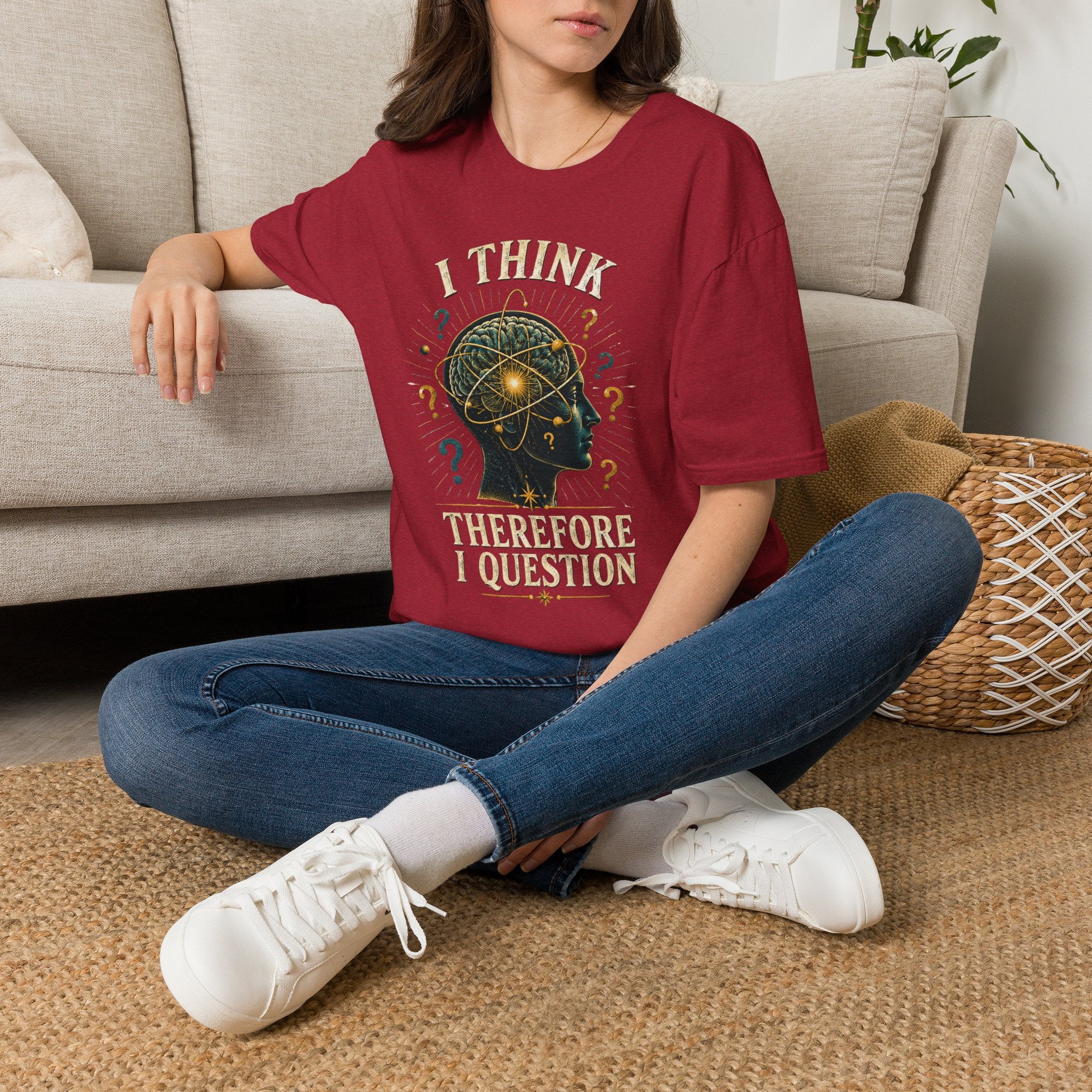 Questioning Mind T-Shirt — I Think Therefore I Question Graphic Tee