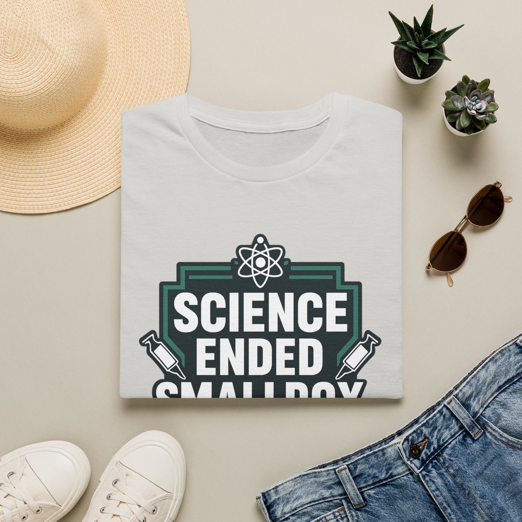 Science Ended Smallpox T-Shirt — Retro Science Graphic Tee