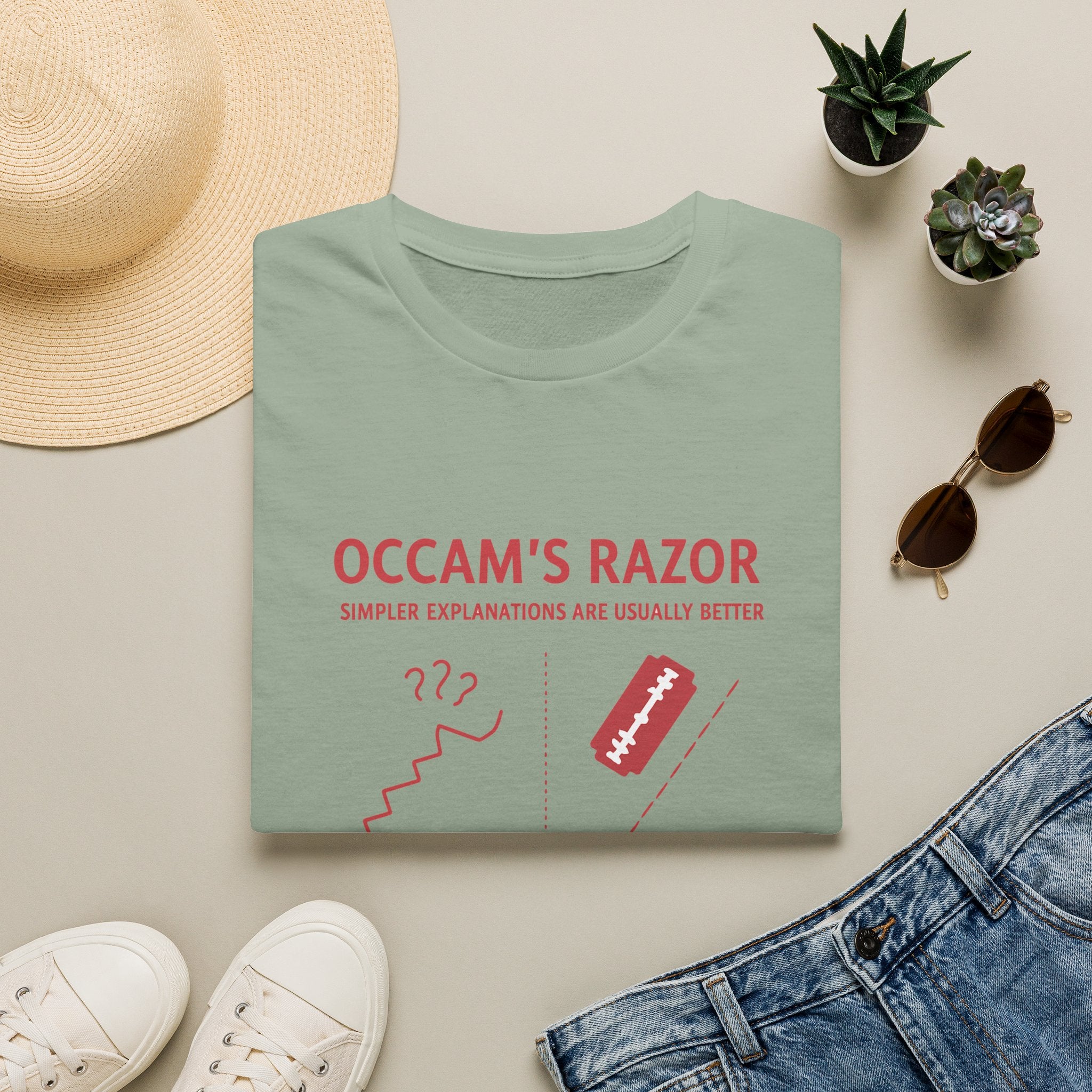 Occam's Razor T-Shirt — Keep It Simple Philosophy Tee