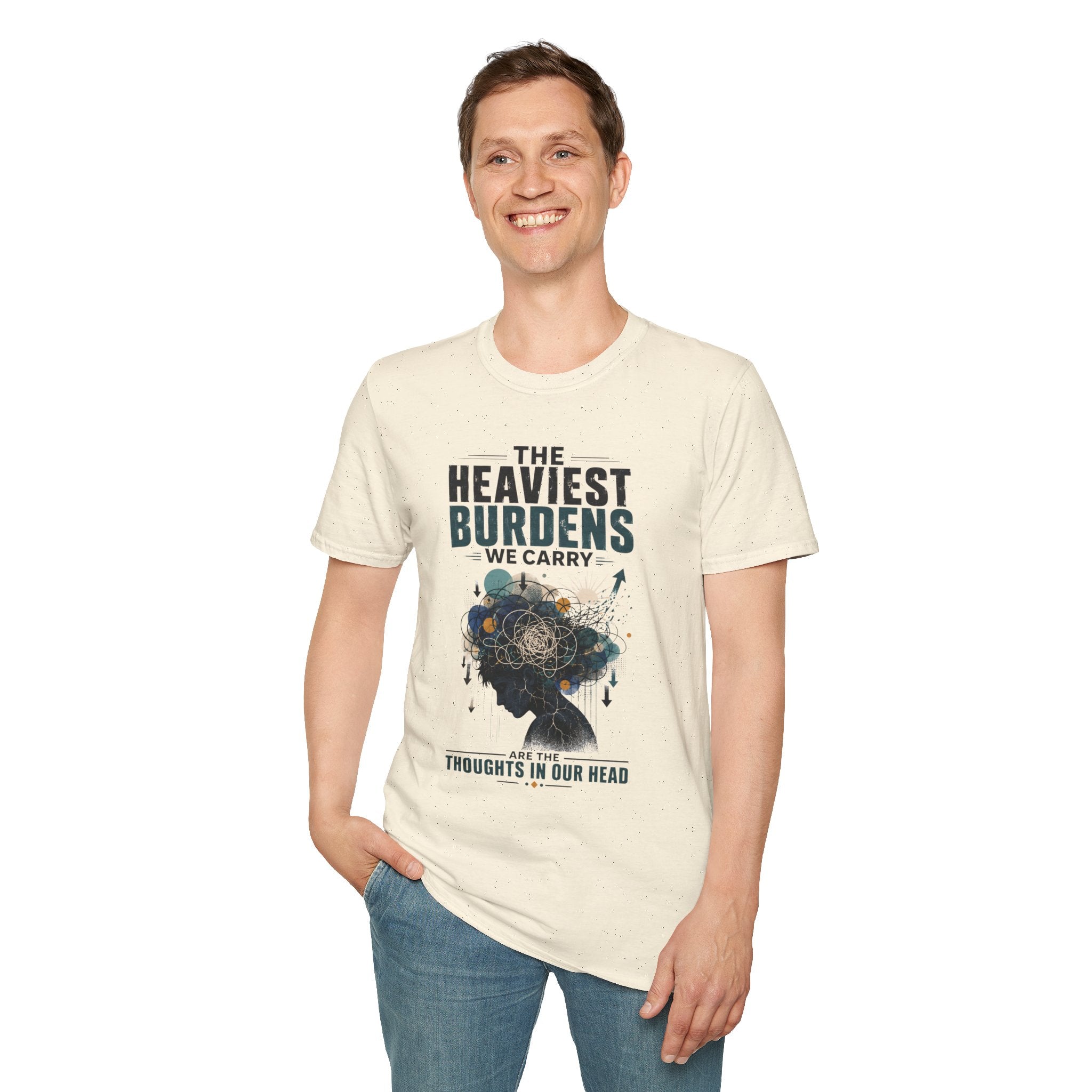 T-Shirt — “The Heaviest Burdens We Carry” Mental Health Awareness Tee
