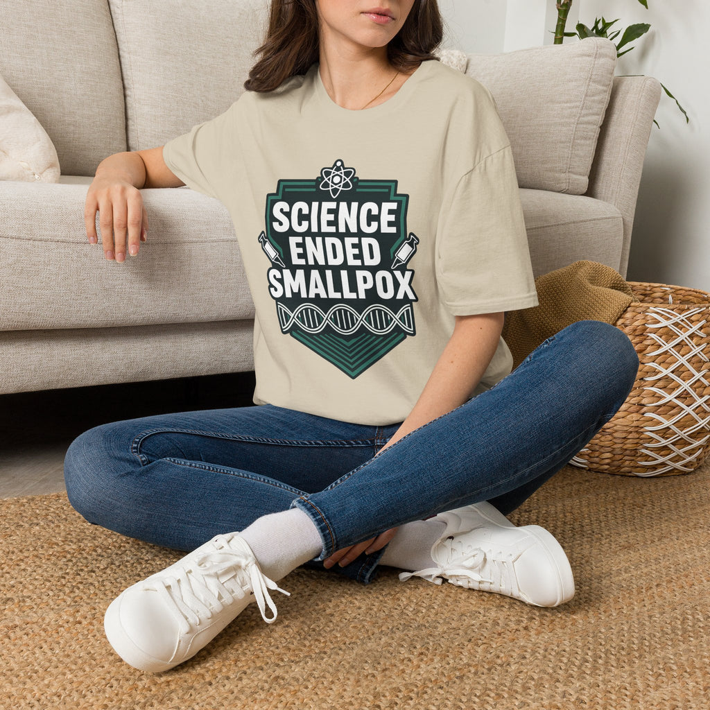 Science Ended Smallpox T-Shirt — Retro Science Graphic Tee