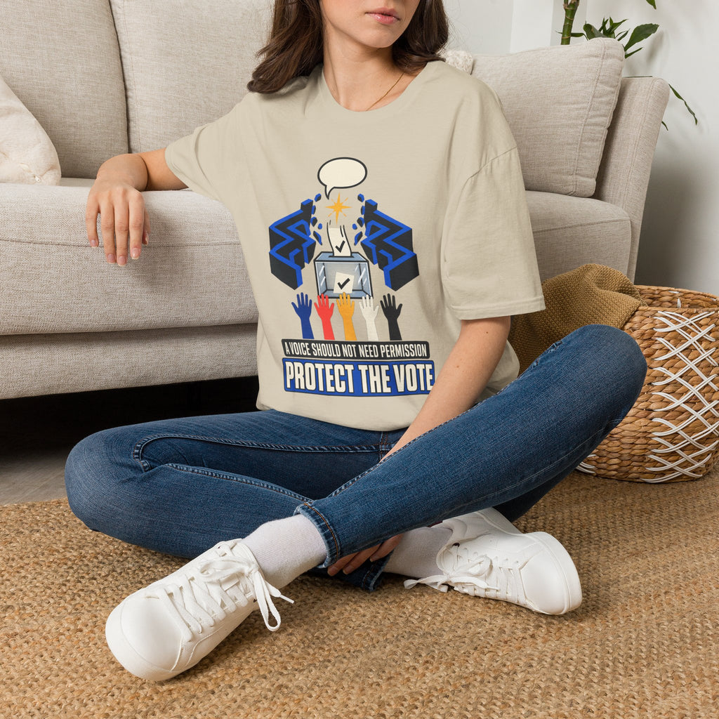 Protect the Vote Graphic T-Shirt — Voter Rights / Civic Engagement Tee