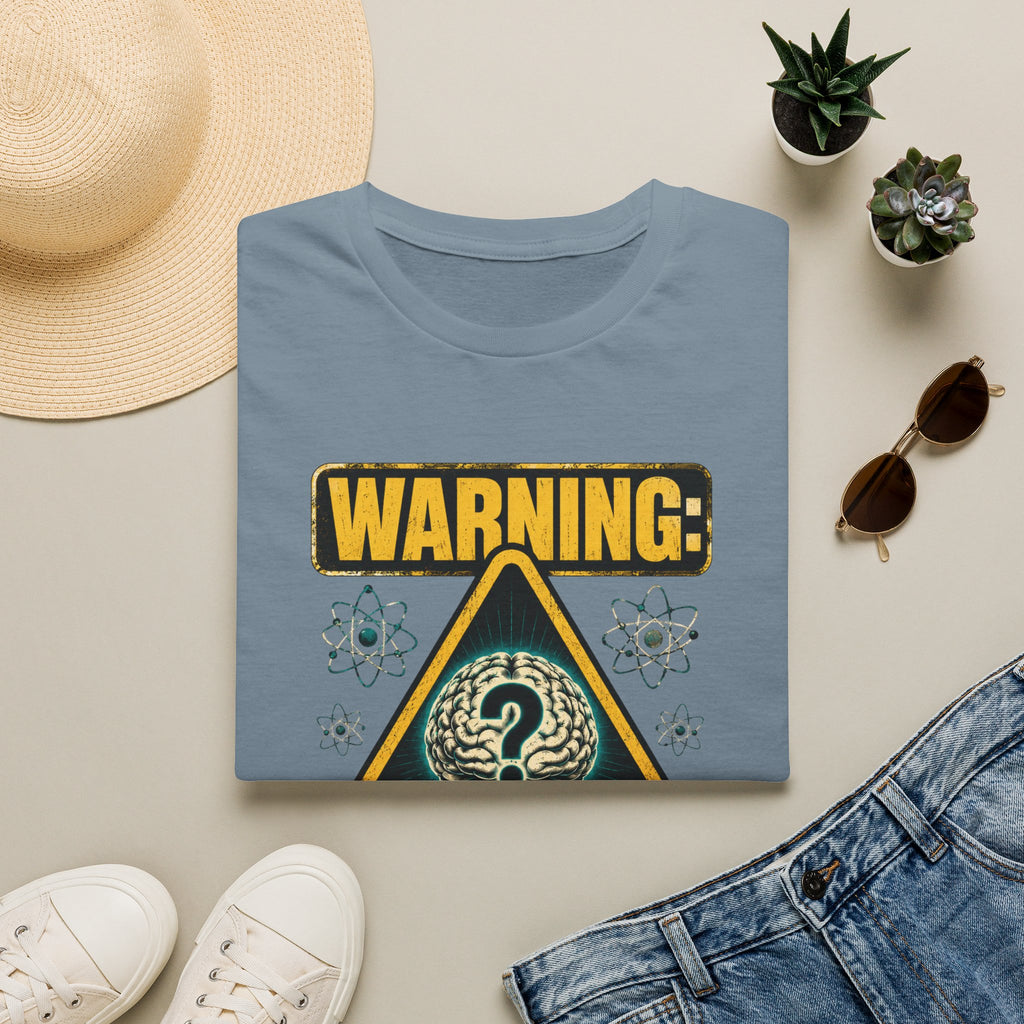 "WARNING: May Contain Critical Thinking" Graphic Tee