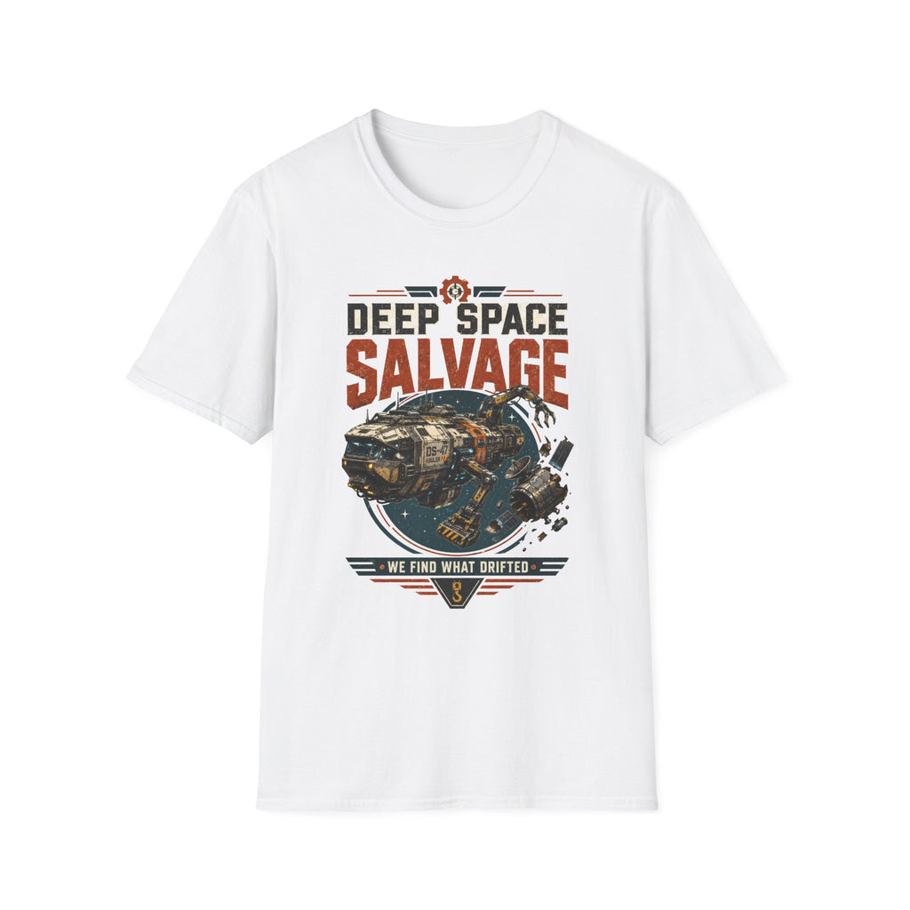 Deep Space Salvage T‑Shirt — Vintage Sci‑Fi Spacecraft Tee