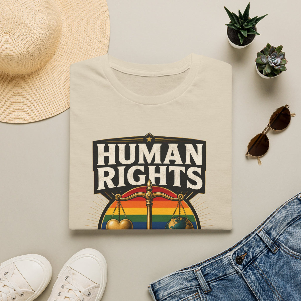 Human Rights T-Shirt — Love in Every Color LGBTQ+ Pride Tee
