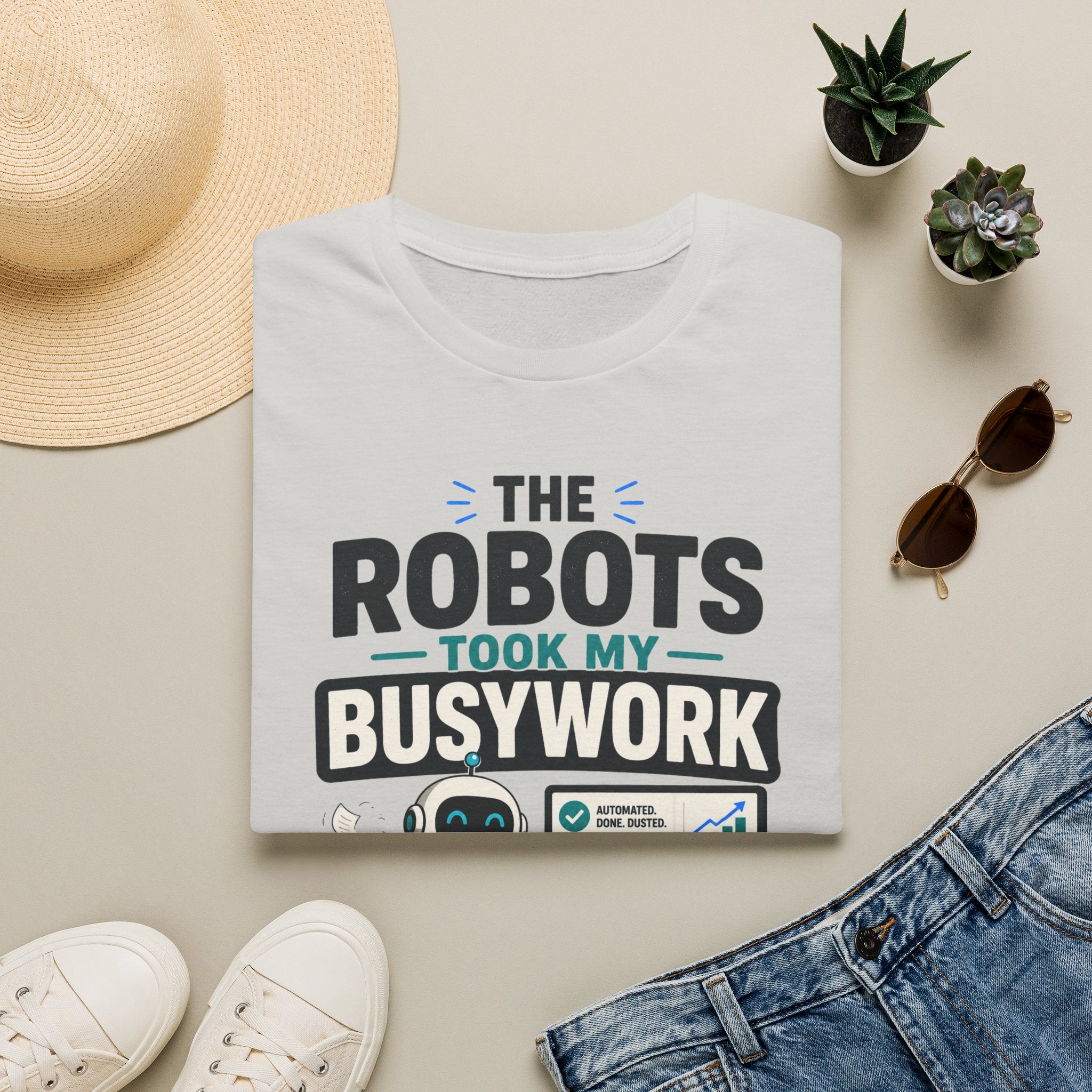 Robots Took My Busywork T‑Shirt — Funny Automation & AI Humor Tee