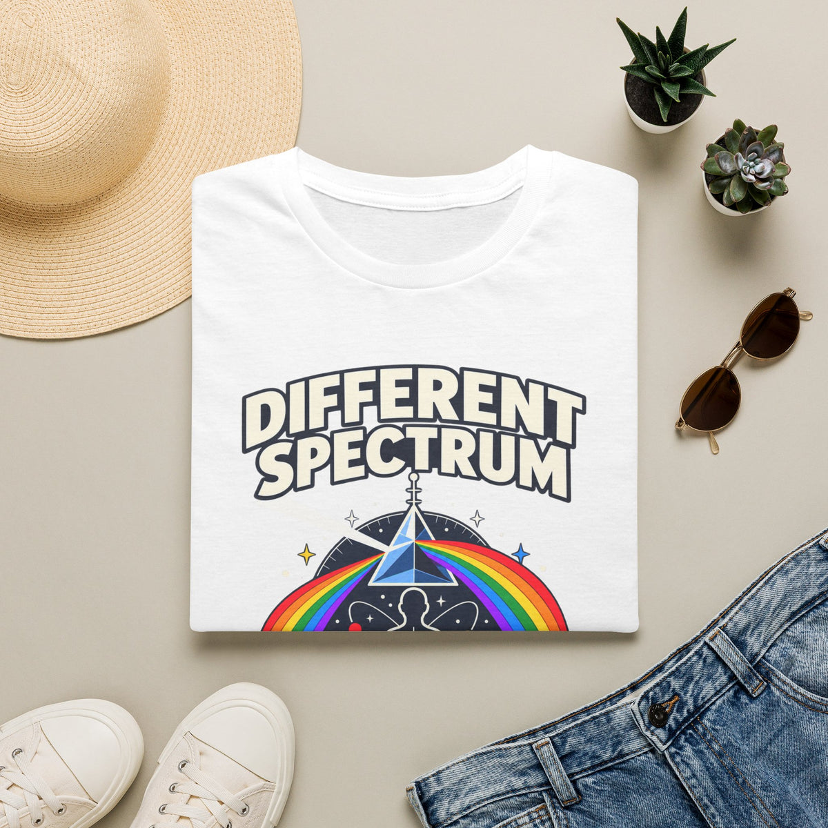 Different Spectrum T‑Shirt — Pride Rainbow Inclusive "Same Humanity" Tee
