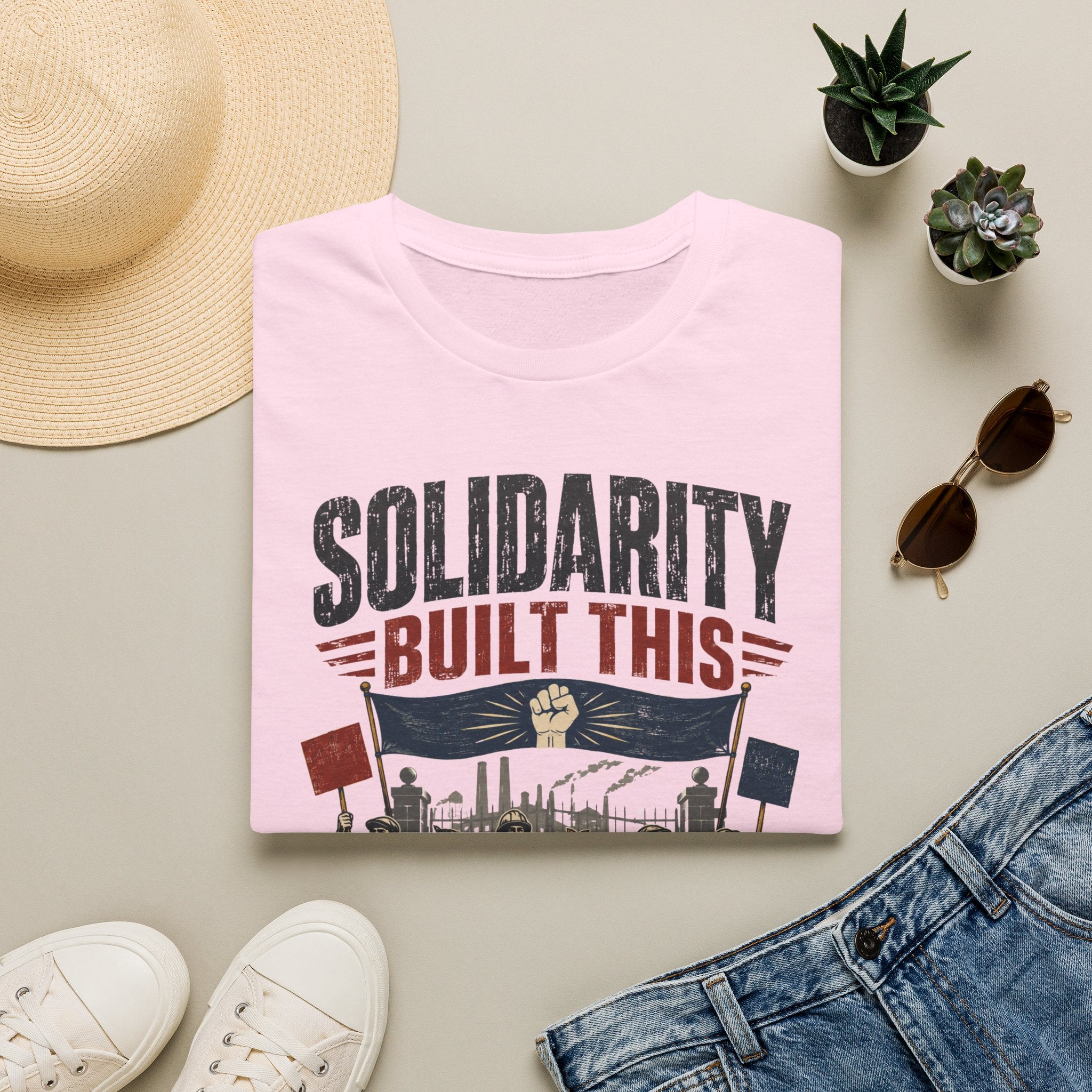 Solidarity Built This T-Shirt — Labor Union Workers’ Rights Tee