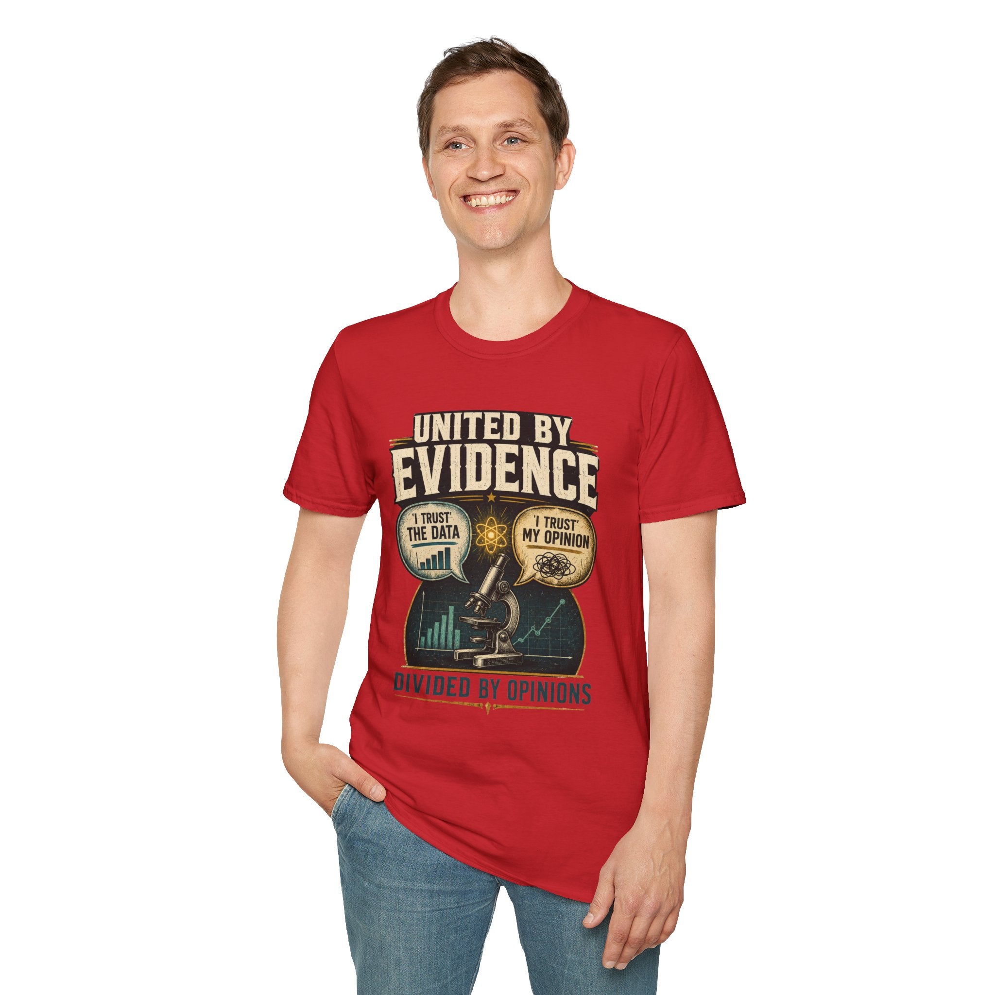 Evidence T-Shirt — "United by Evidence" Science Graphic Tee