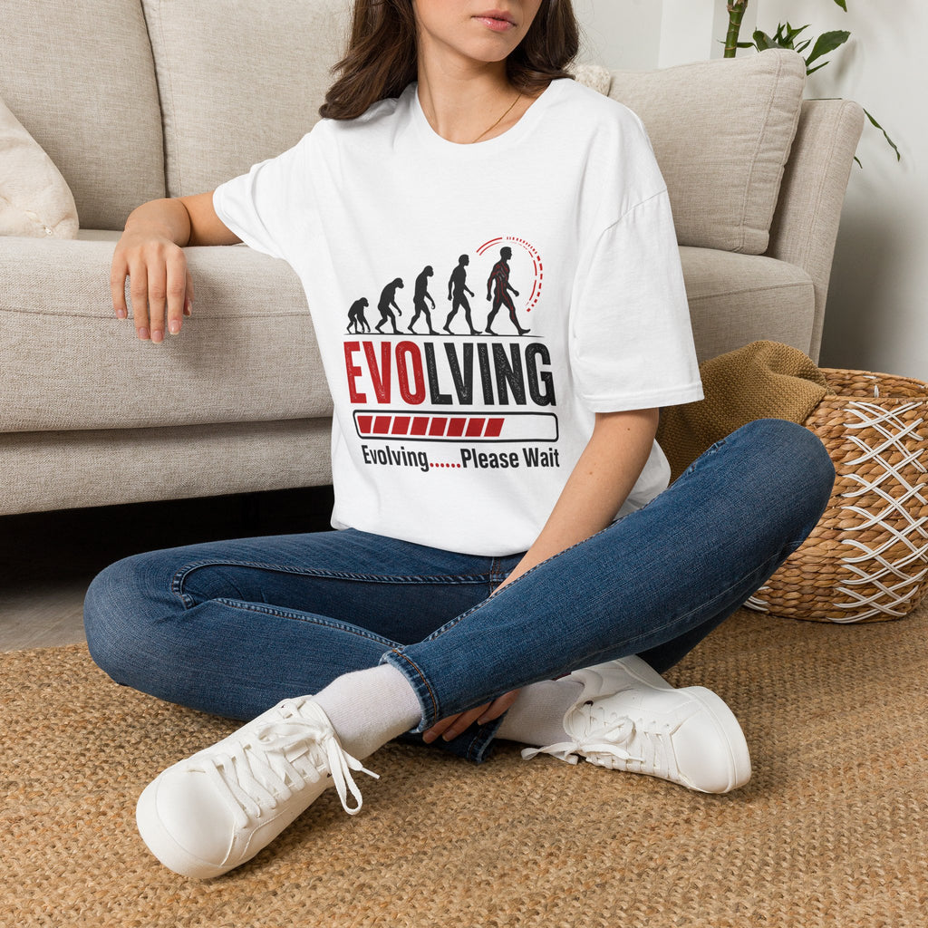 Evolving Please Wait T-Shirt — Evolution Graphic Tee