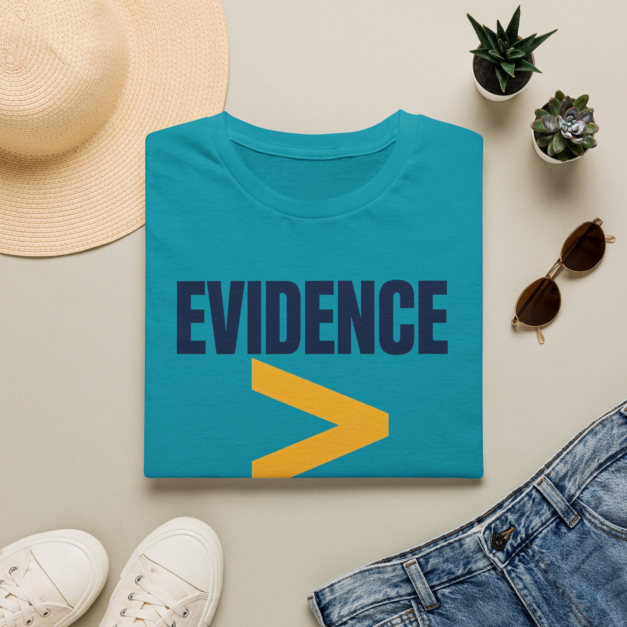 Evidence greater than belief T-Shirt