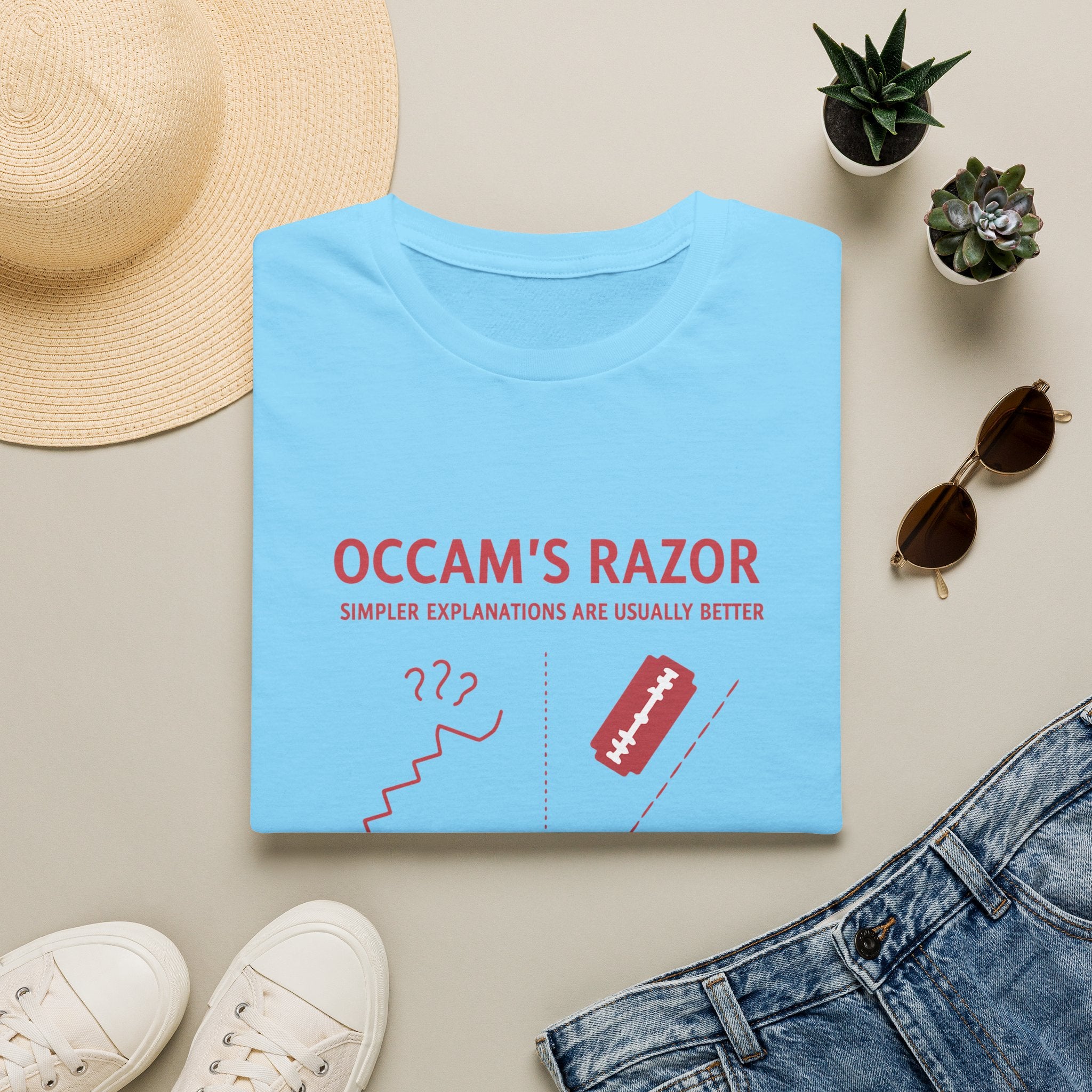 Occam's Razor T-Shirt — Keep It Simple Philosophy Tee