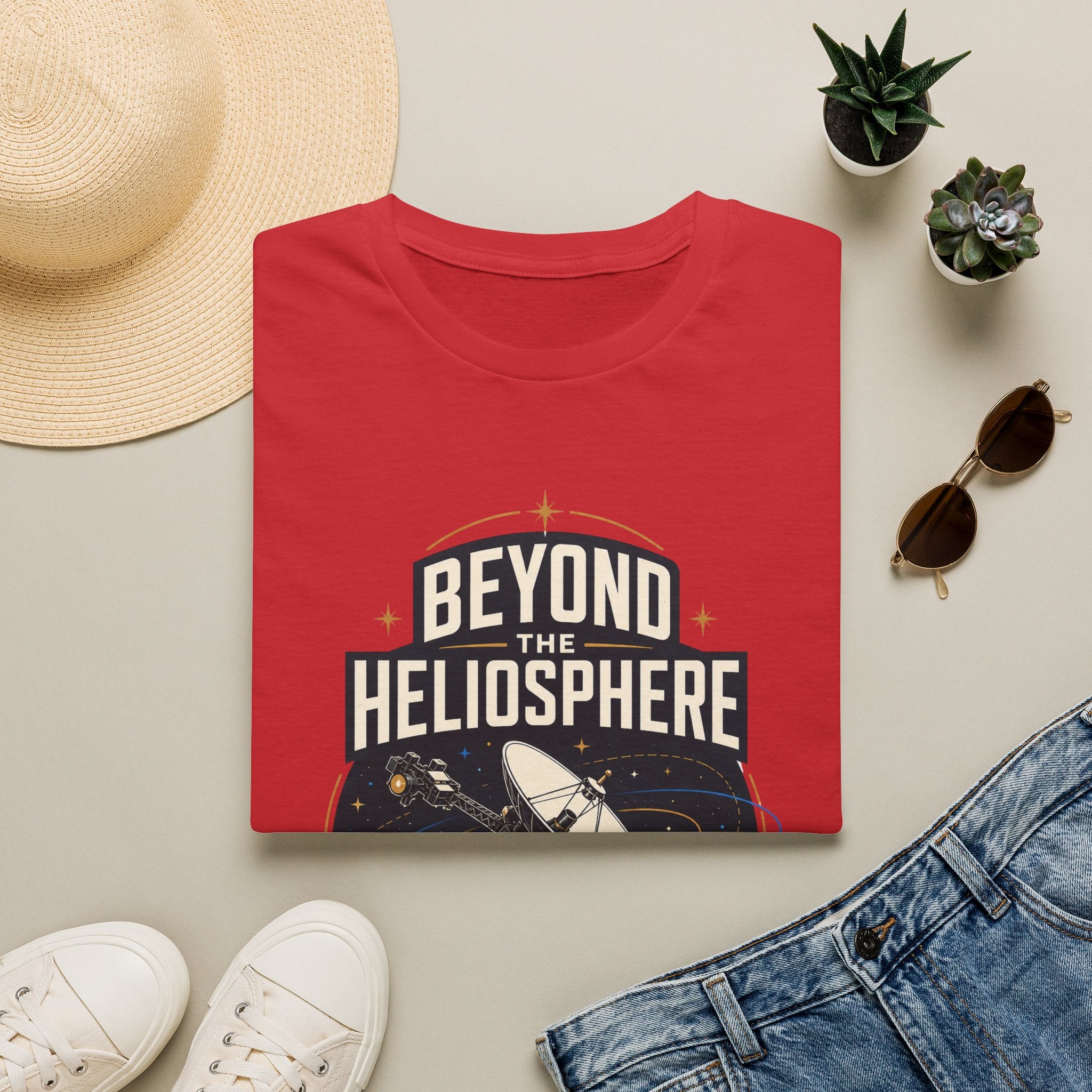 Beyond the Heliosphere T-Shirt — Space Exploration Graphic Tee