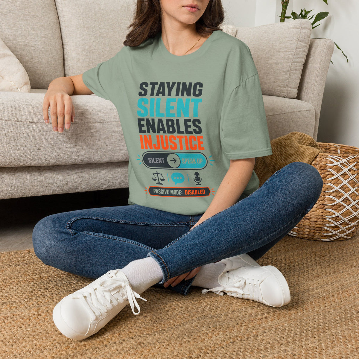 Staying Silent Enables Injustice T-Shirt — Social Justice Protest Tee