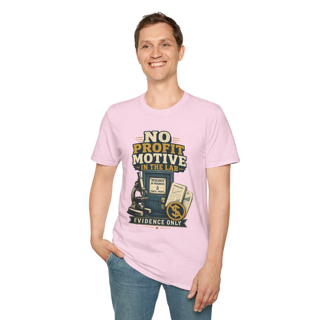 No Profit Motive in the Lab T‑Shirt — Researcher Science Tee