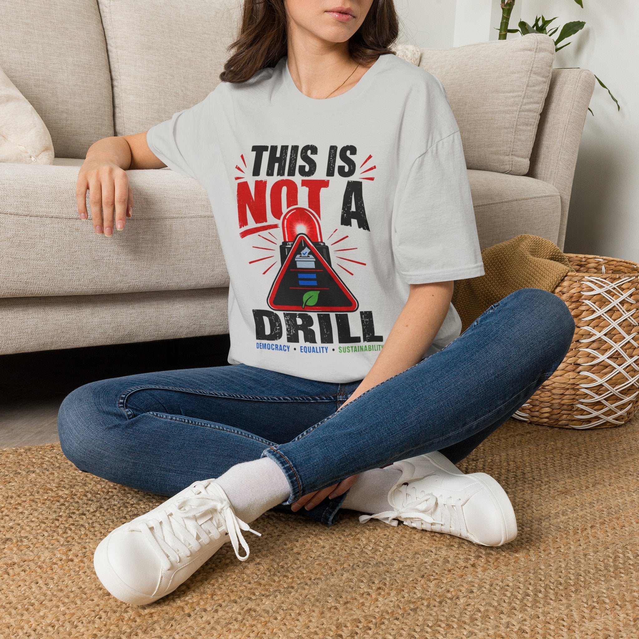This Is Not A Drill T-Shirt — Funny Emergency Alert Graphic Tee