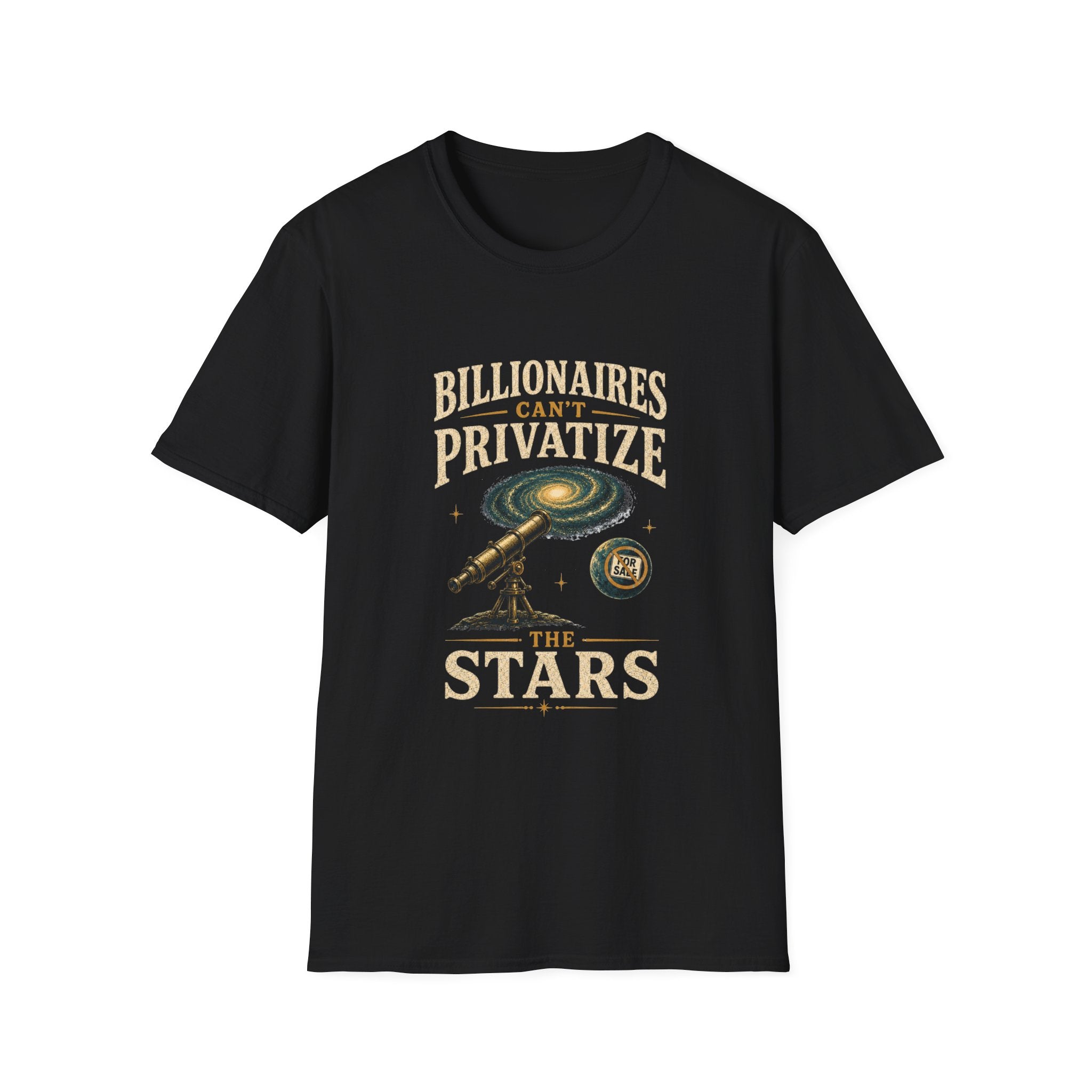 "Billionaires Can't Privatize the Stars" Graphic Tee