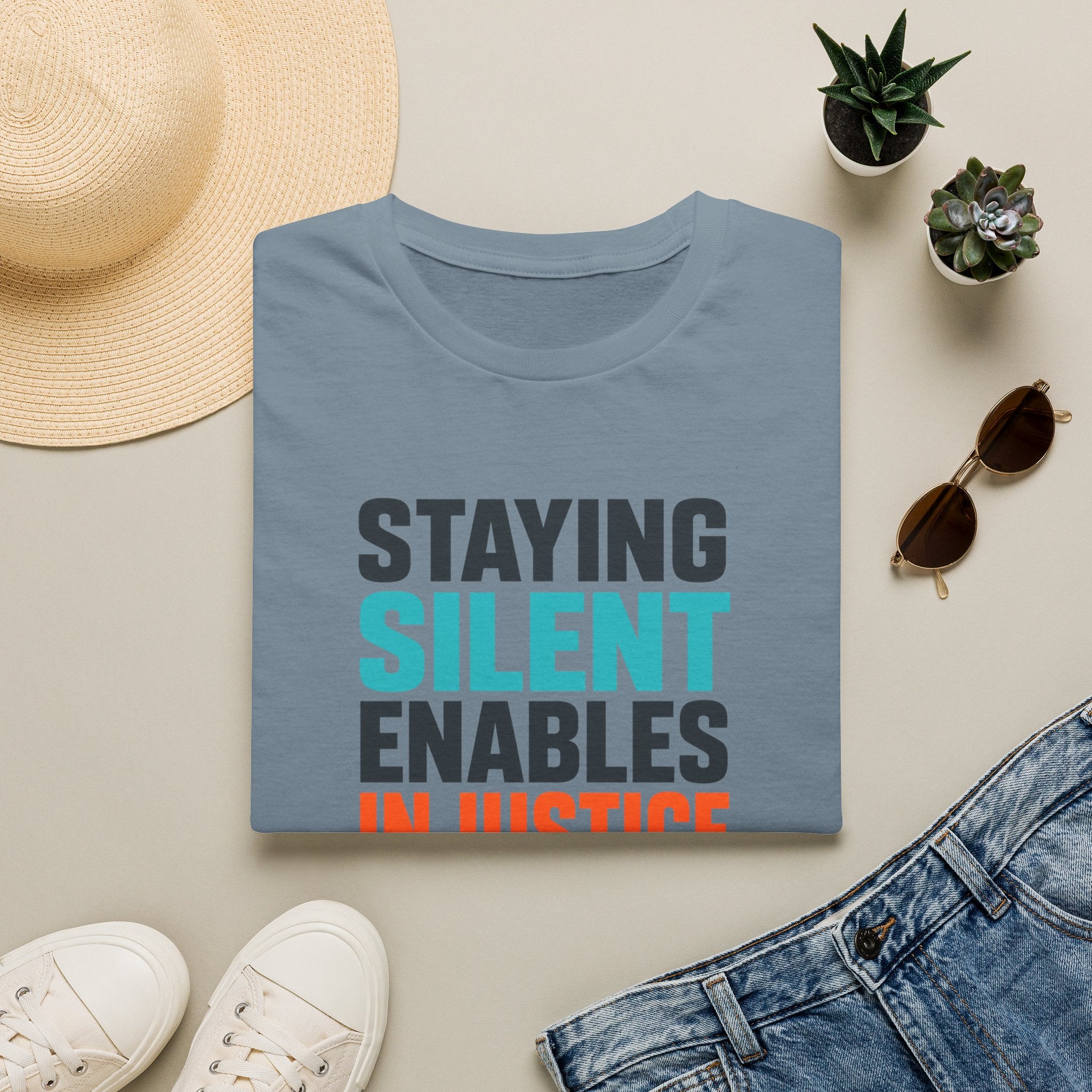 Staying Silent Enables Injustice T-Shirt — Social Justice Protest Tee