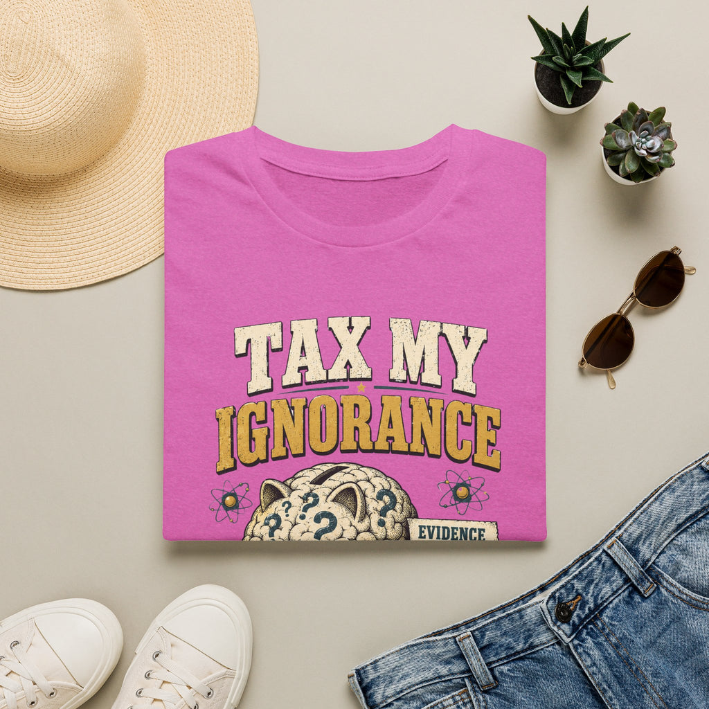 Tax My Ignorance T-Shirt – Funny Political Piggy Bank Design