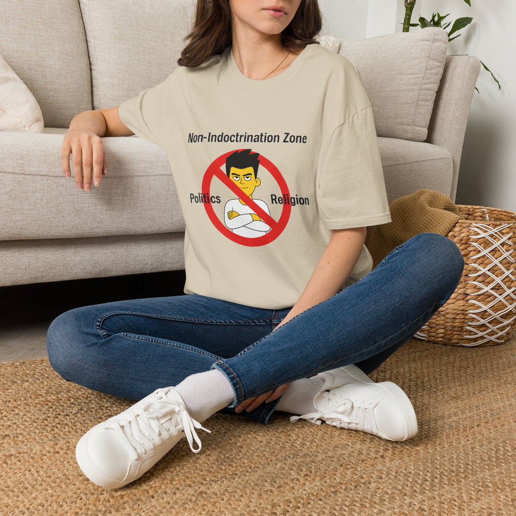 Non‑Indoctrination Zone T-Shirt — No Politics or Religion Graphic Tee
