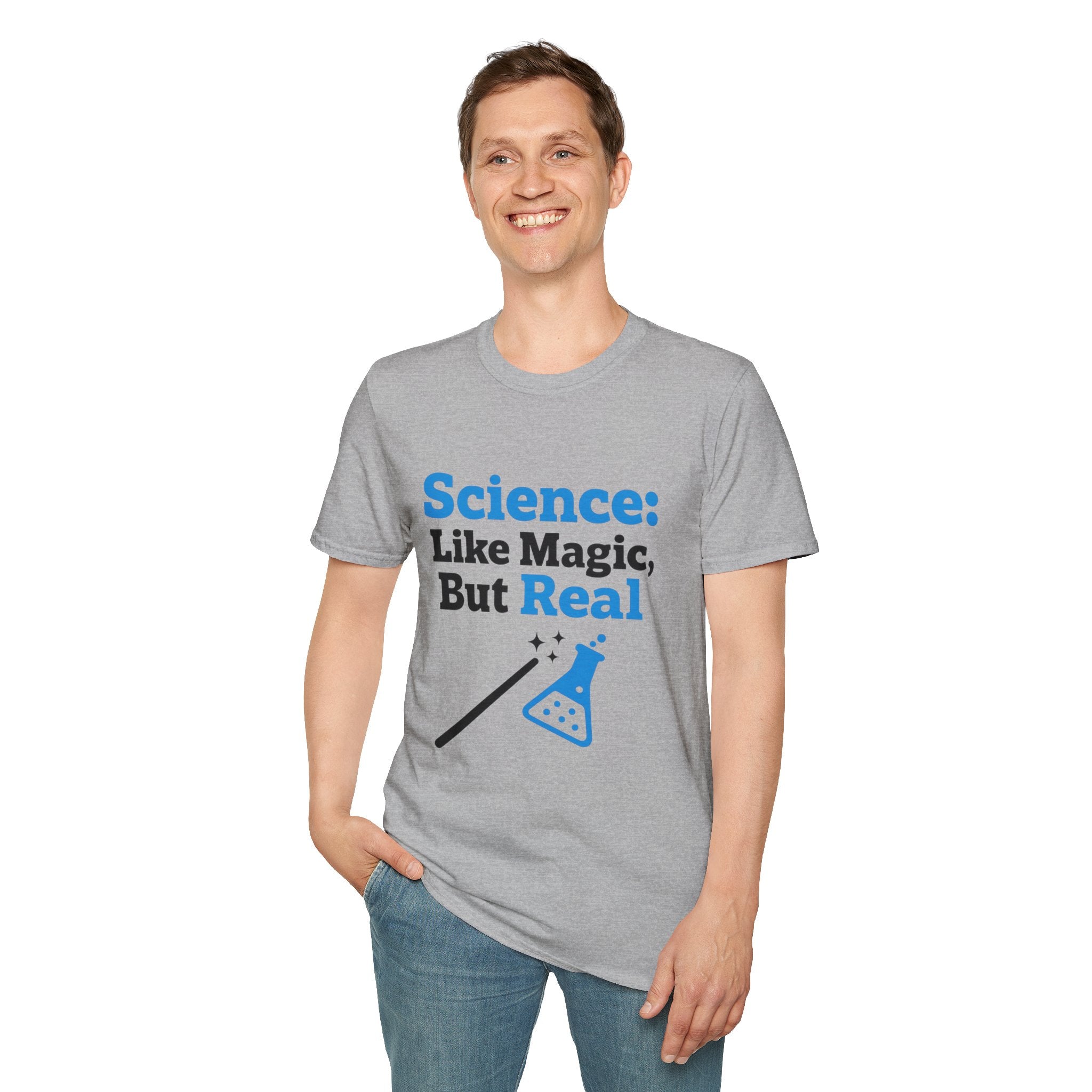 Science T-Shirt — “Science: Like Magic, But Real” Graphic Tee
