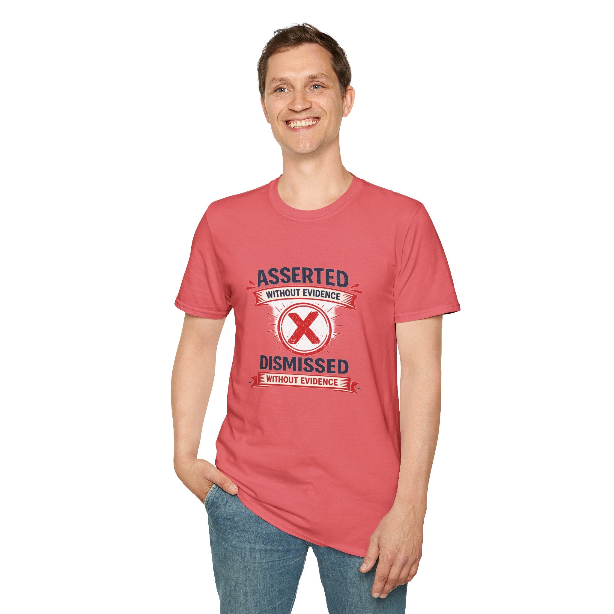 Asserted Without Evidence T-Shirt — Funny Skeptic Graphic Tee