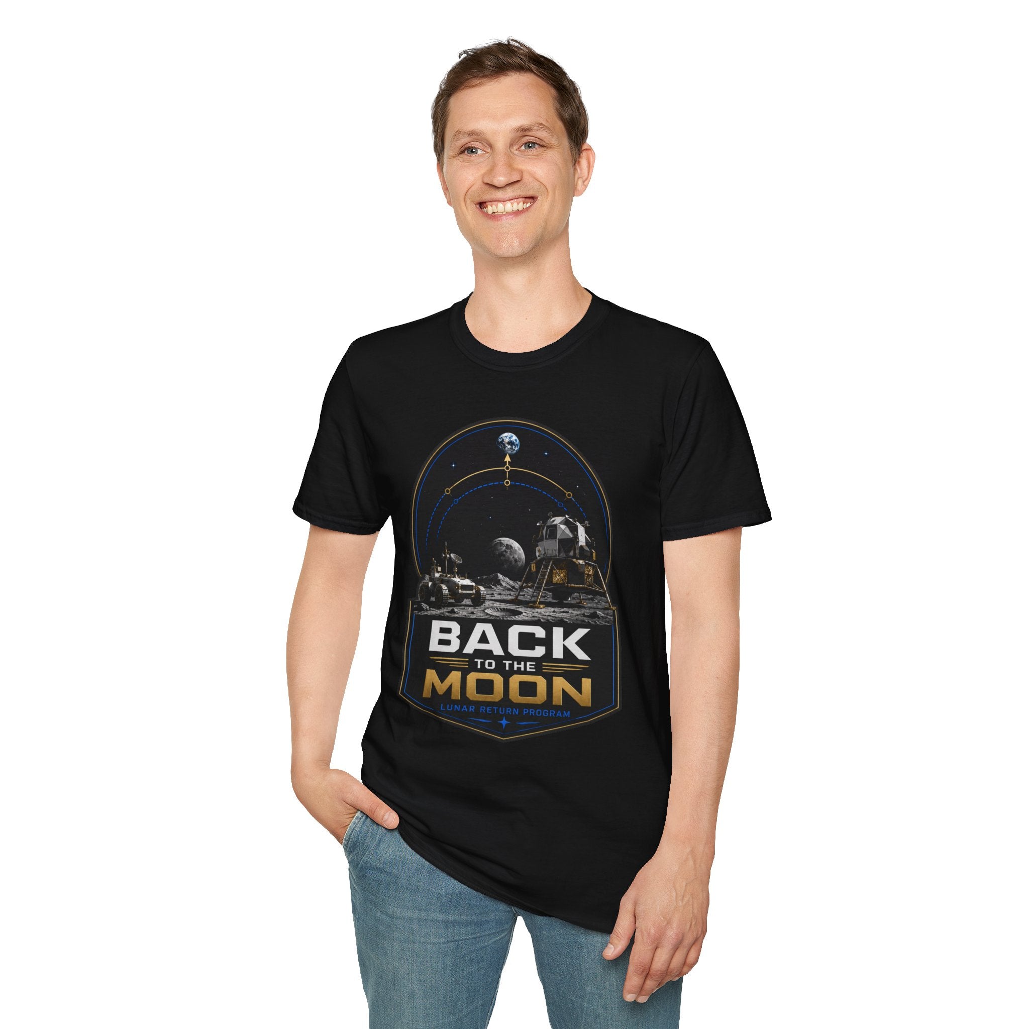Back to the Moon T-Shirt — Lunar Mission Retro Space Tee