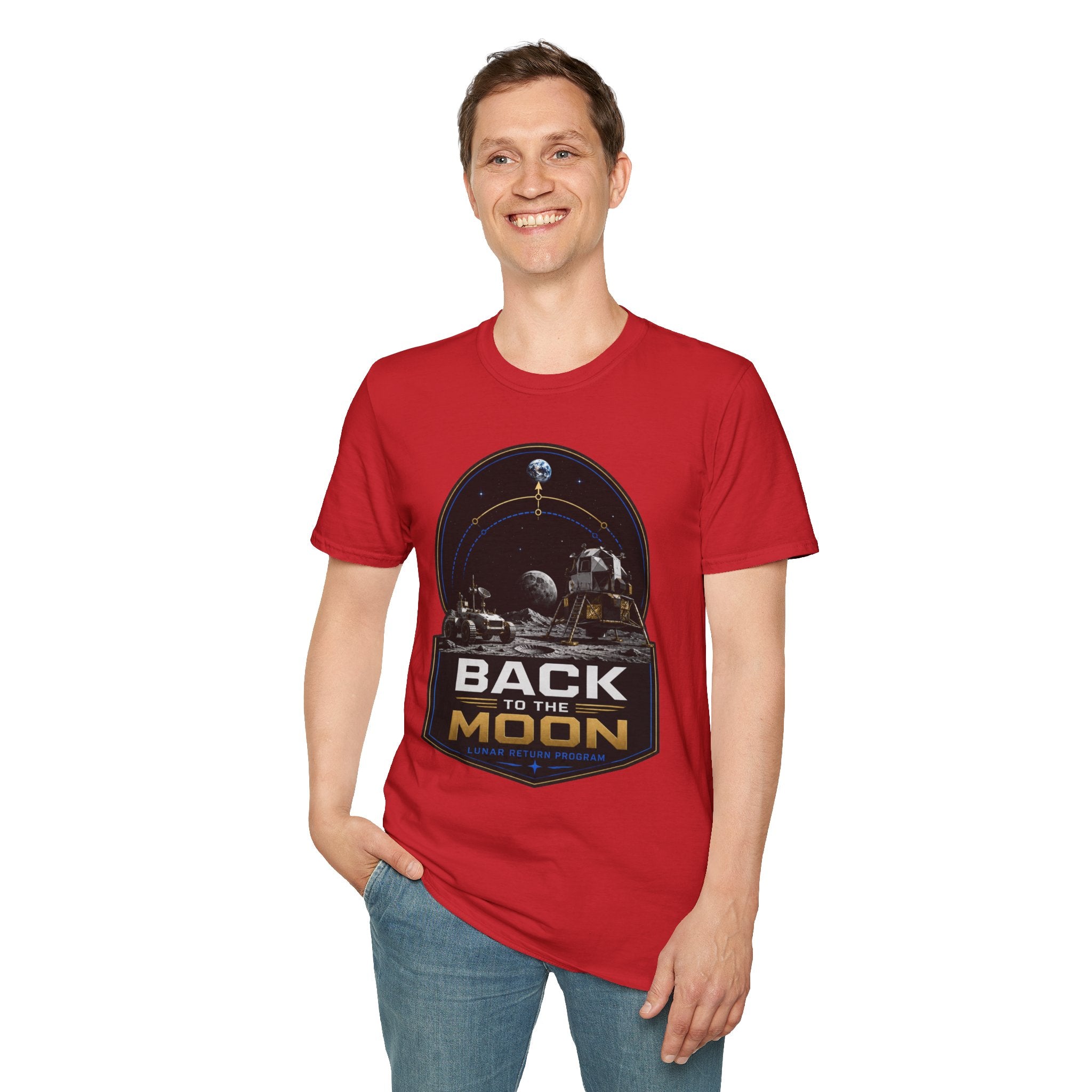 Back to the Moon T-Shirt — Lunar Mission Retro Space Tee