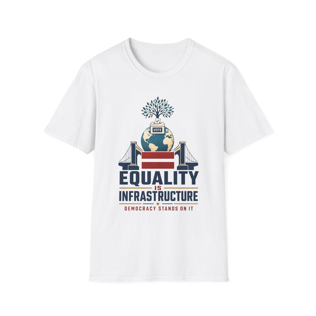 Equality Is Infrastructure T‑Shirt — Vote & Democracy Graphic Tee