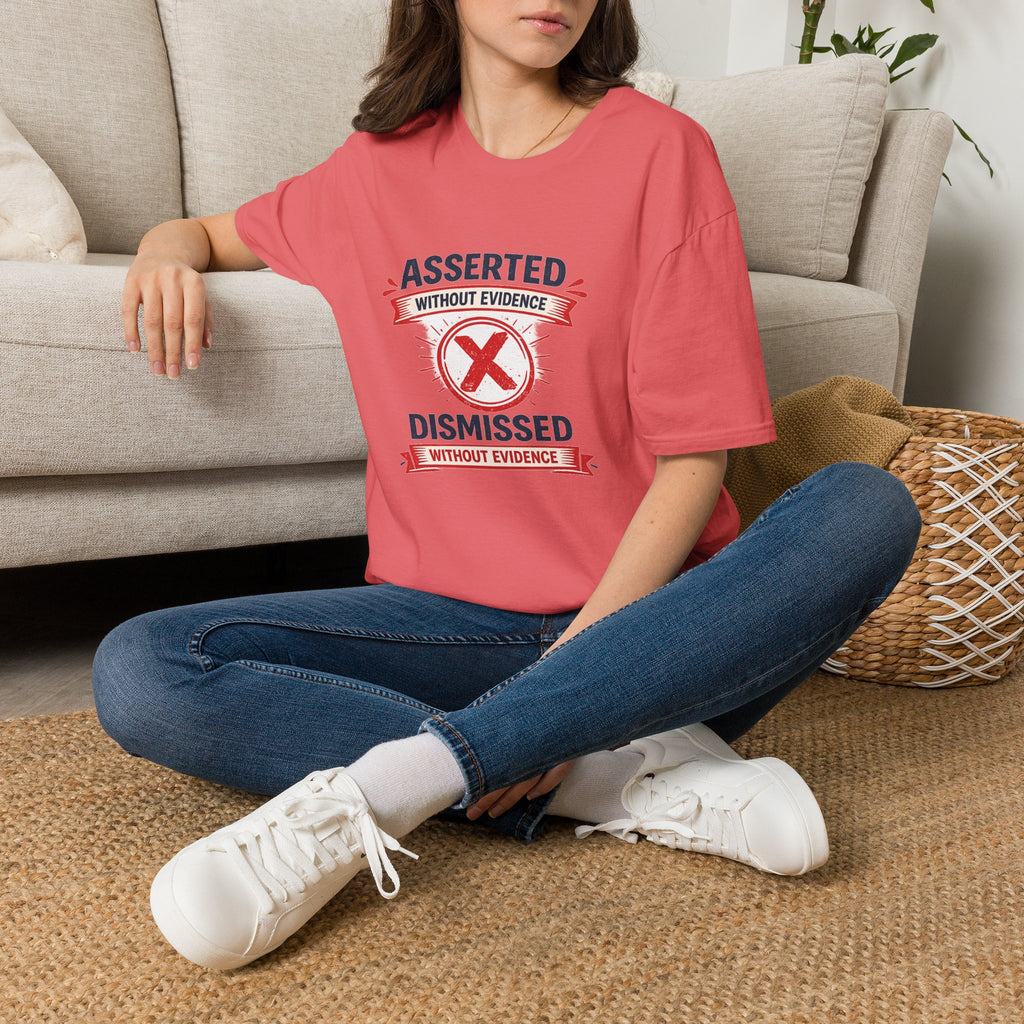 Asserted Without Evidence T-Shirt — Funny Skeptic Graphic Tee