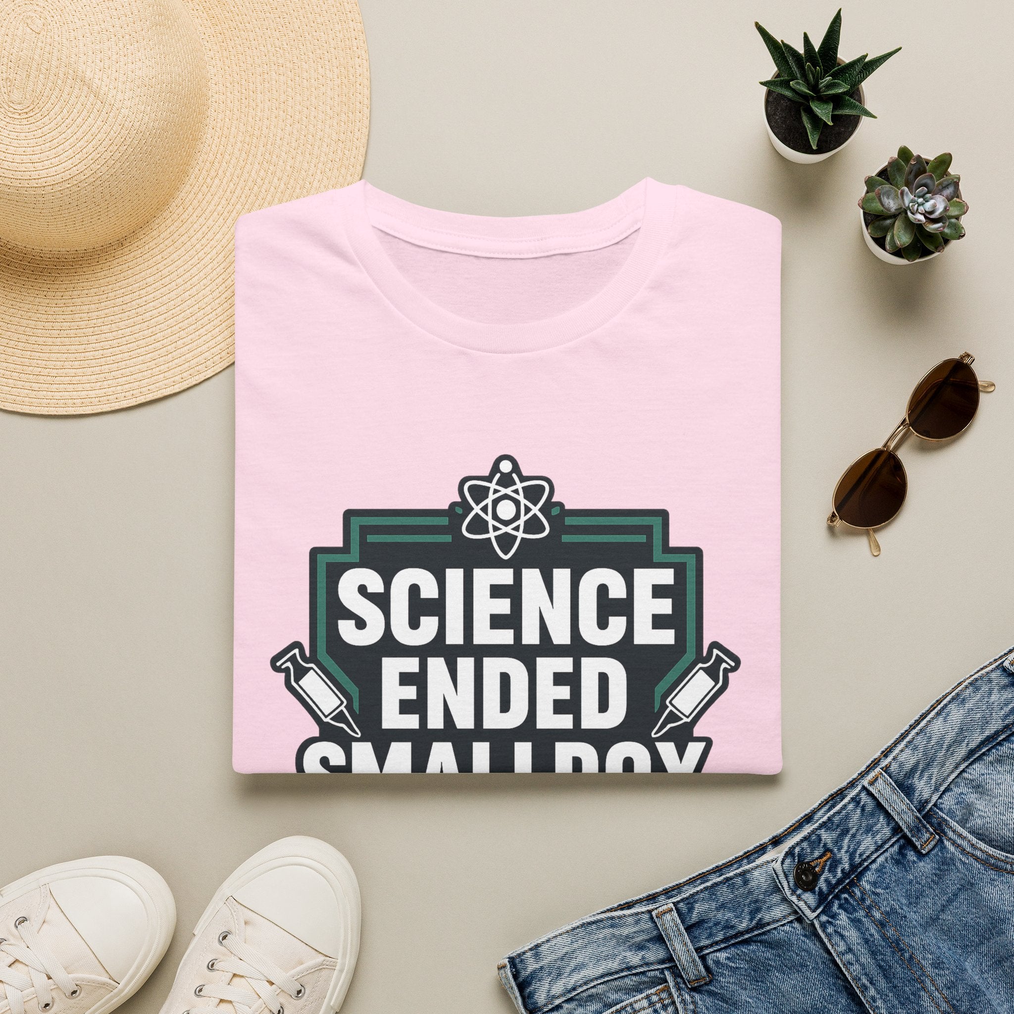 Science Ended Smallpox T-Shirt — Retro Science Graphic Tee