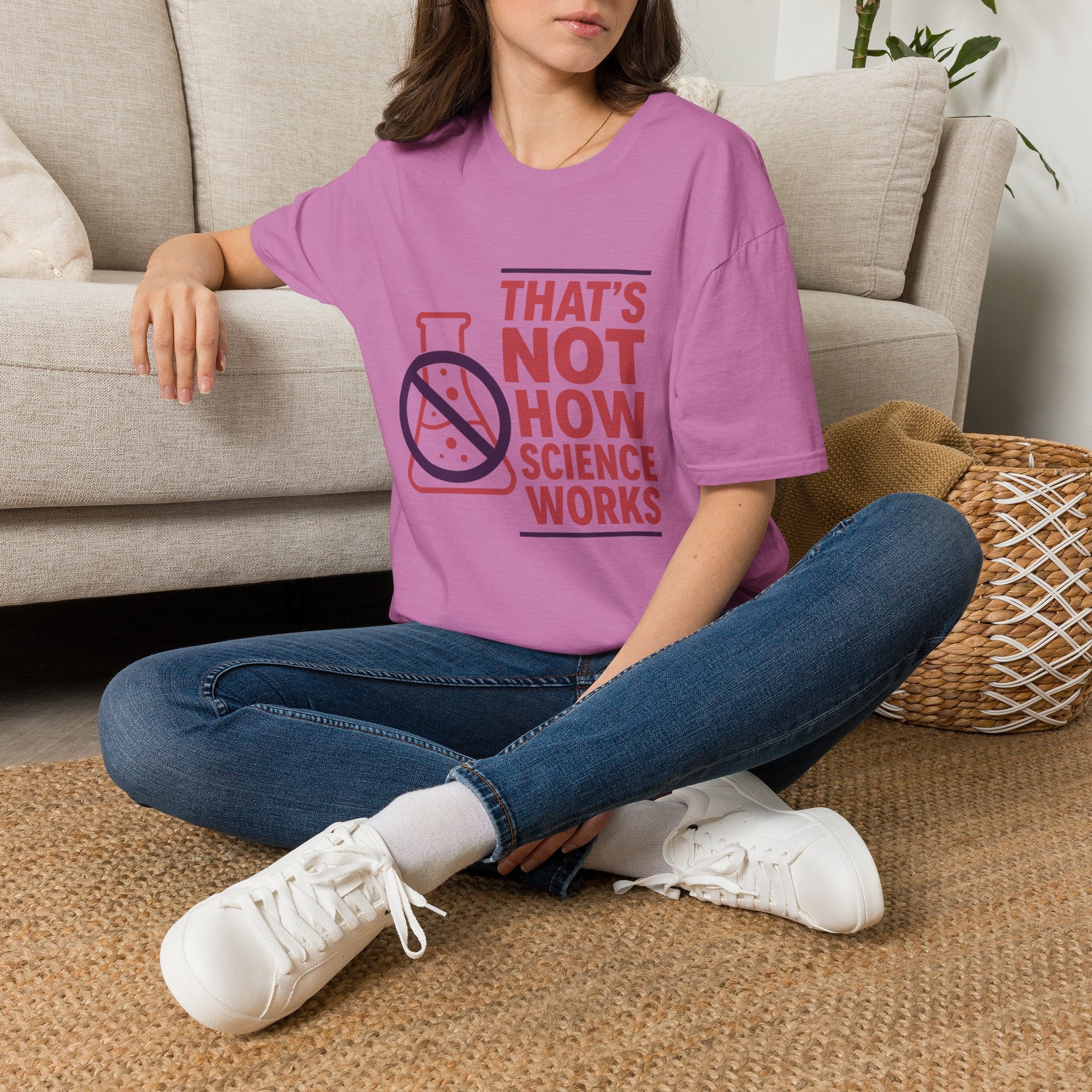 "That's Not How Science Works" Graphic Tee (Funny Science Protest Shirt)