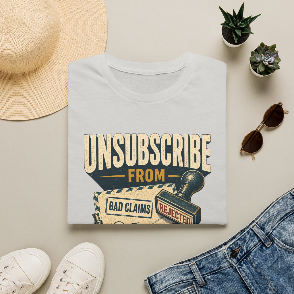 Unsubscribe From Nonsense T-Shirt — Funny Vintage Rejection Stamp Tee