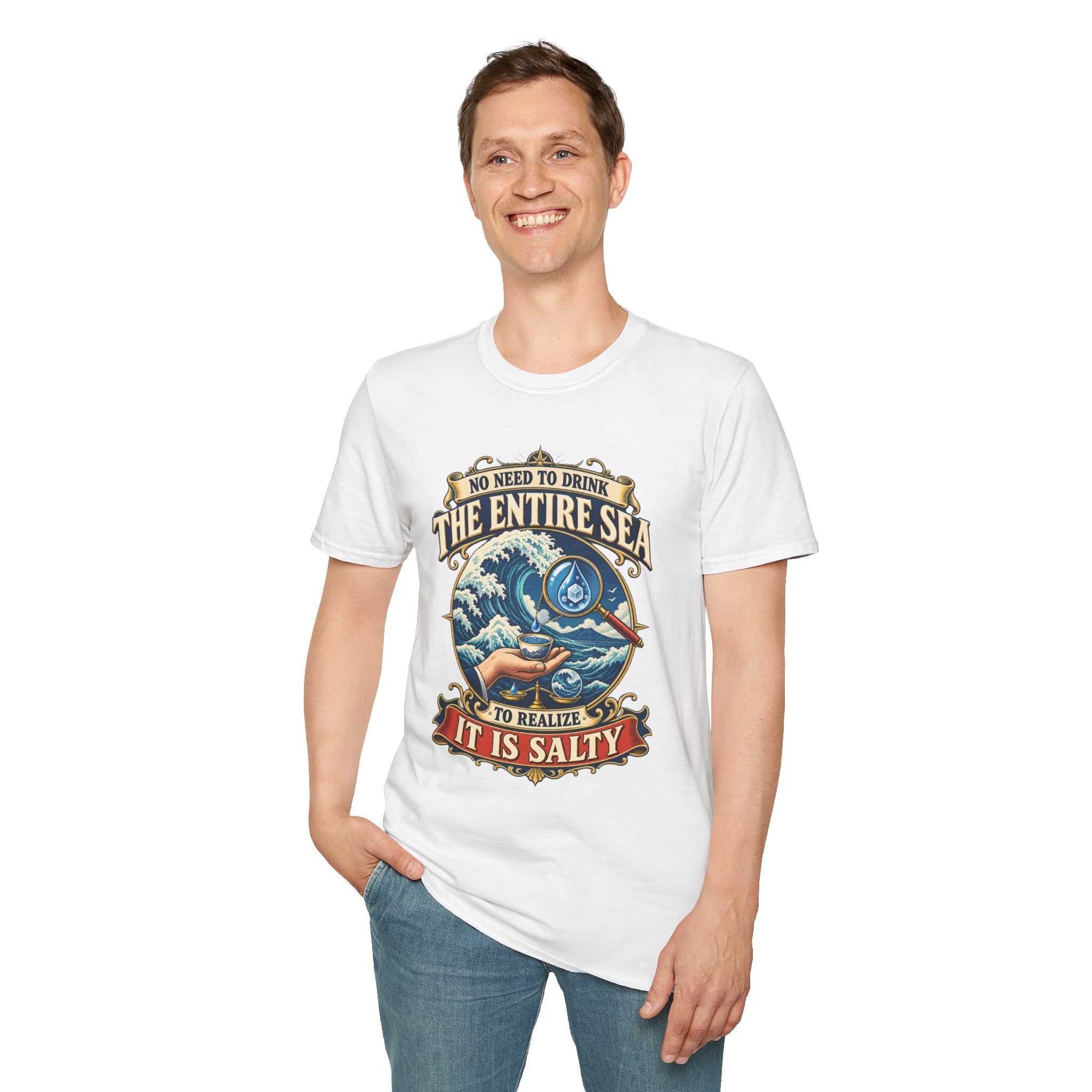 "No Need to Drink the Entire Sea" Salty Ocean Graphic Tee
