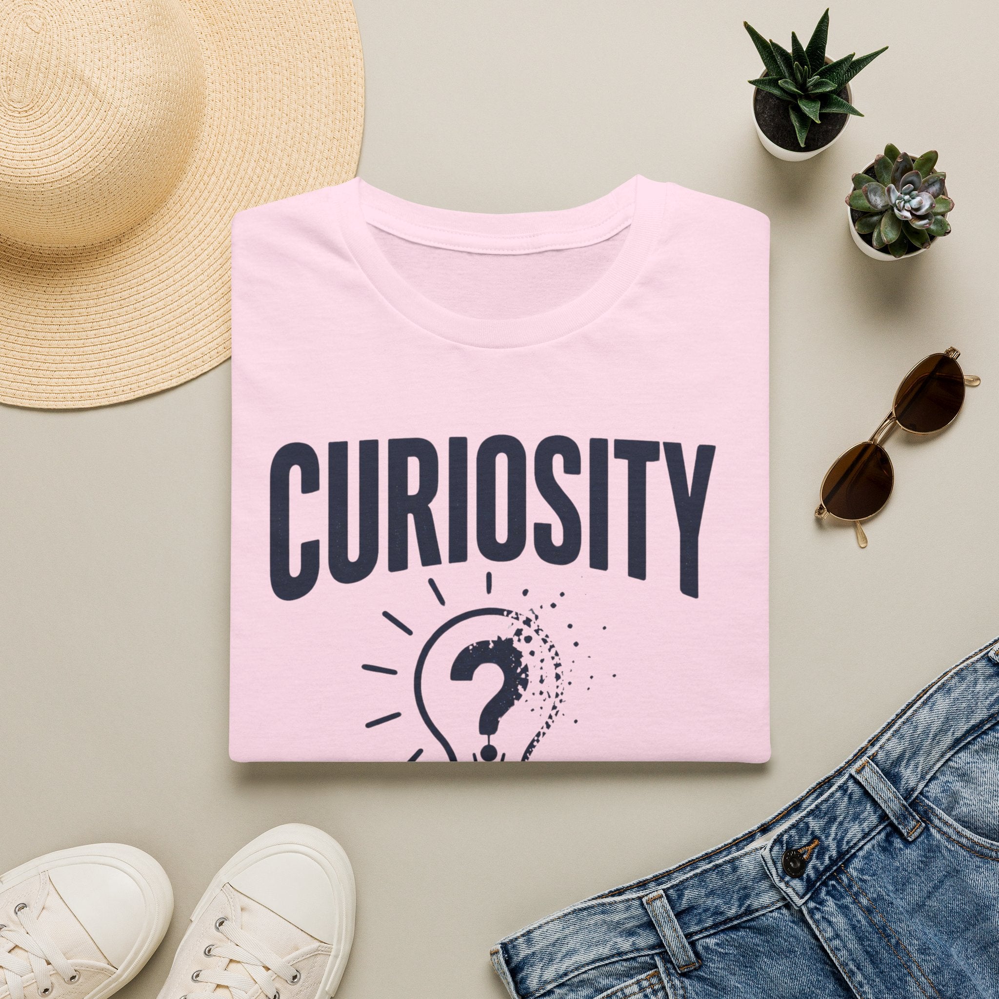 Curiosity T-Shirt — “Curiosity Dies With Complacency” Inspirational Graphic Tee