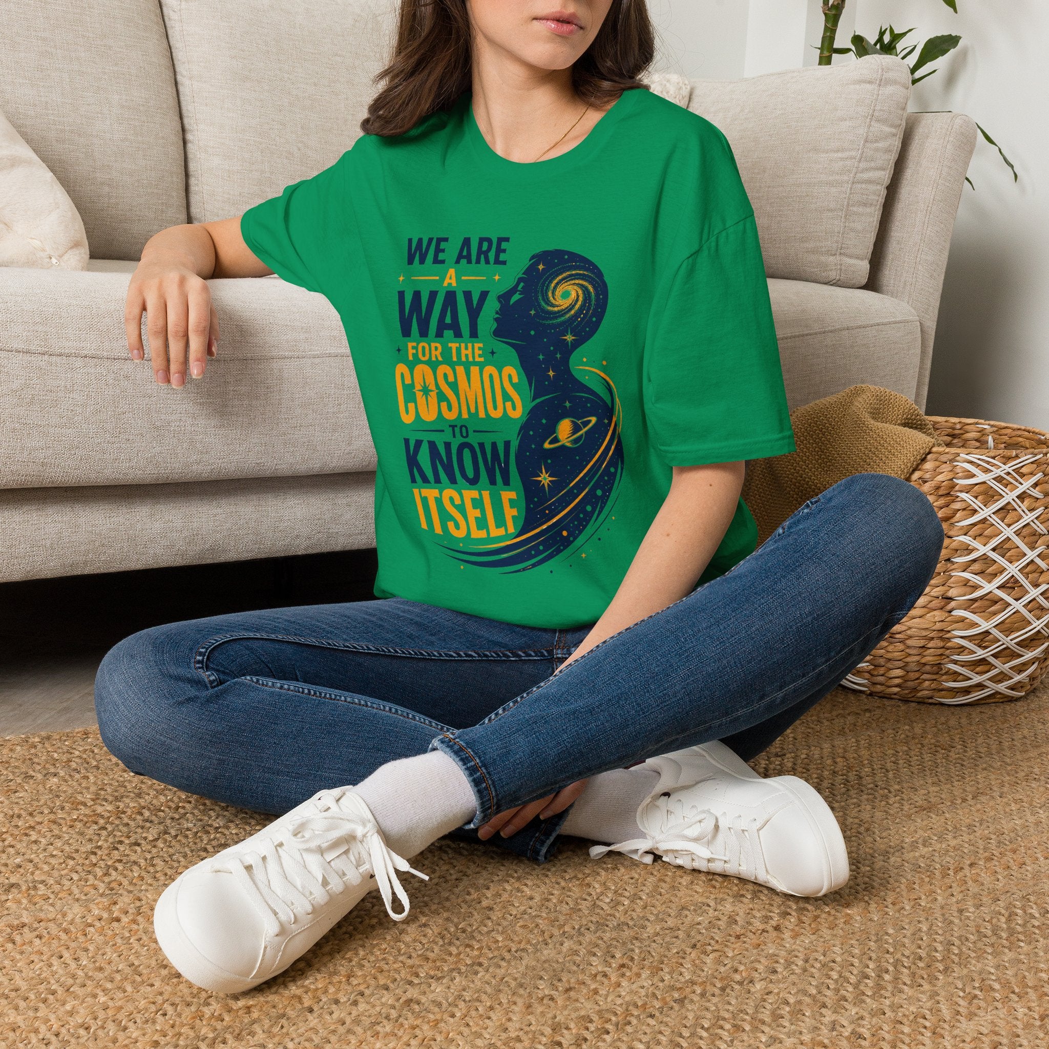 Cosmos Quote T-Shirt — "We Are A Way For The Cosmos To Know Itself"