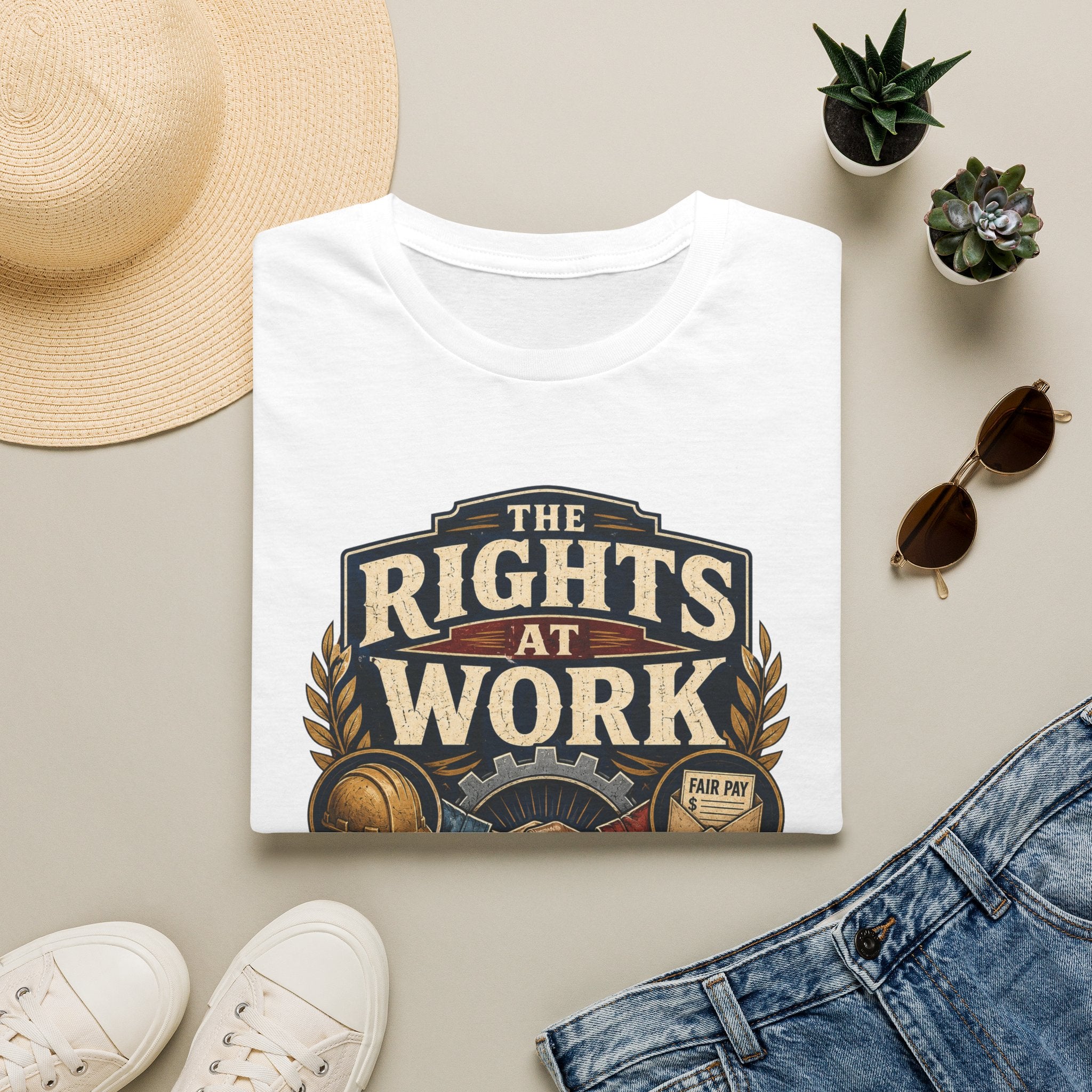 Rights at Work T-Shirt — Union Proud Labor Day Tee