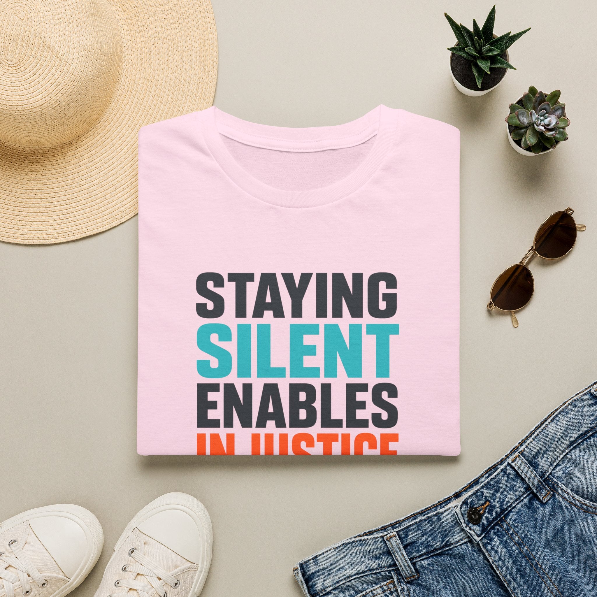 Staying Silent Enables Injustice T-Shirt — Social Justice Protest Tee