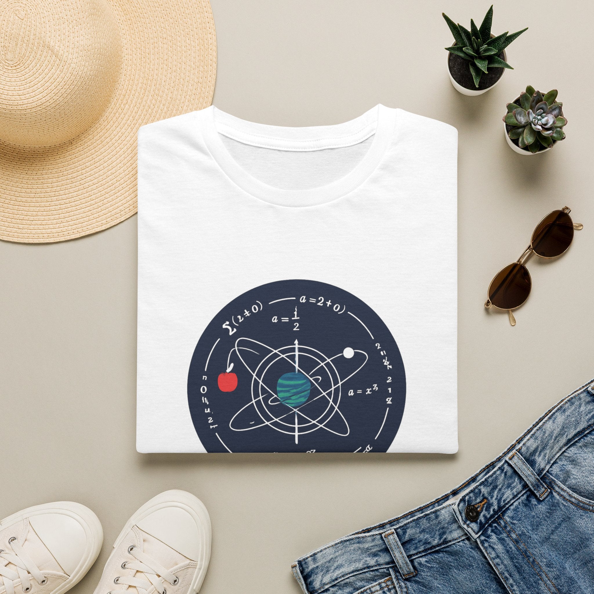 Science Atom Graphic T-Shirt — "Reality Needs No Myth" Tee