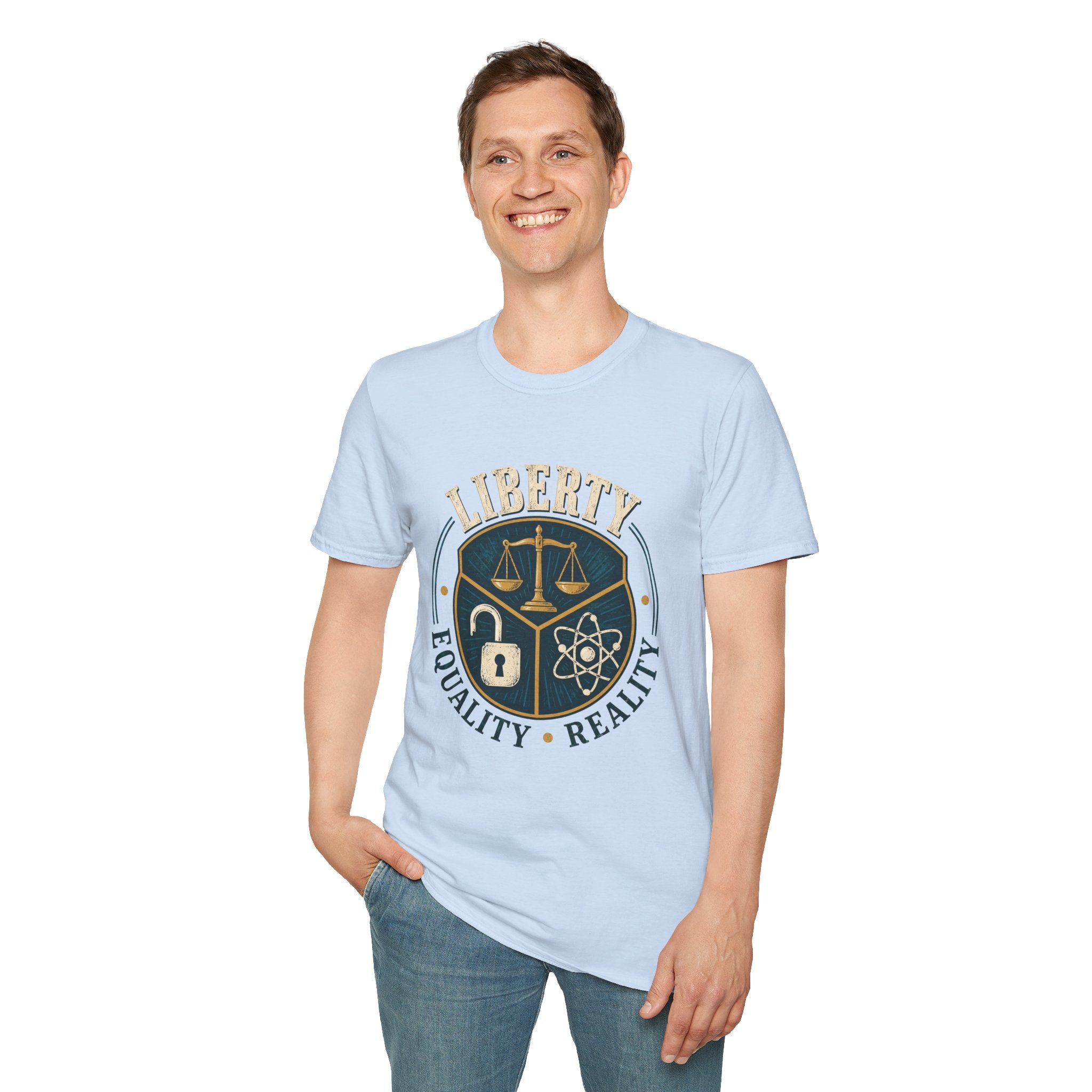 Liberty Scales T-Shirt — Equality • Reality Graphic Tee