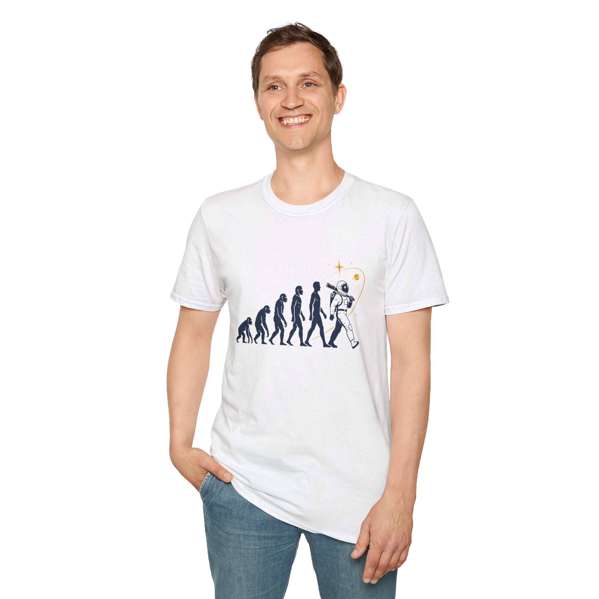 Evolution to Astronaut T-Shirt — Funny Space Exploration Tee