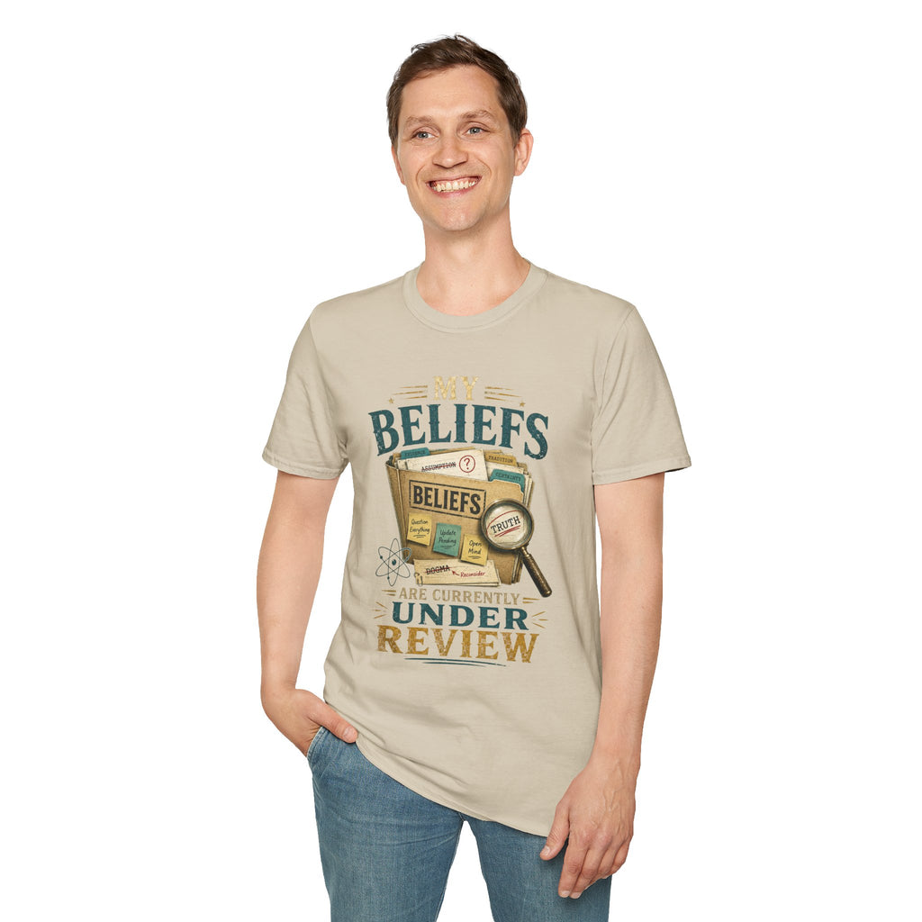 "My Beliefs Are Currently Under Review" Graphic Tee