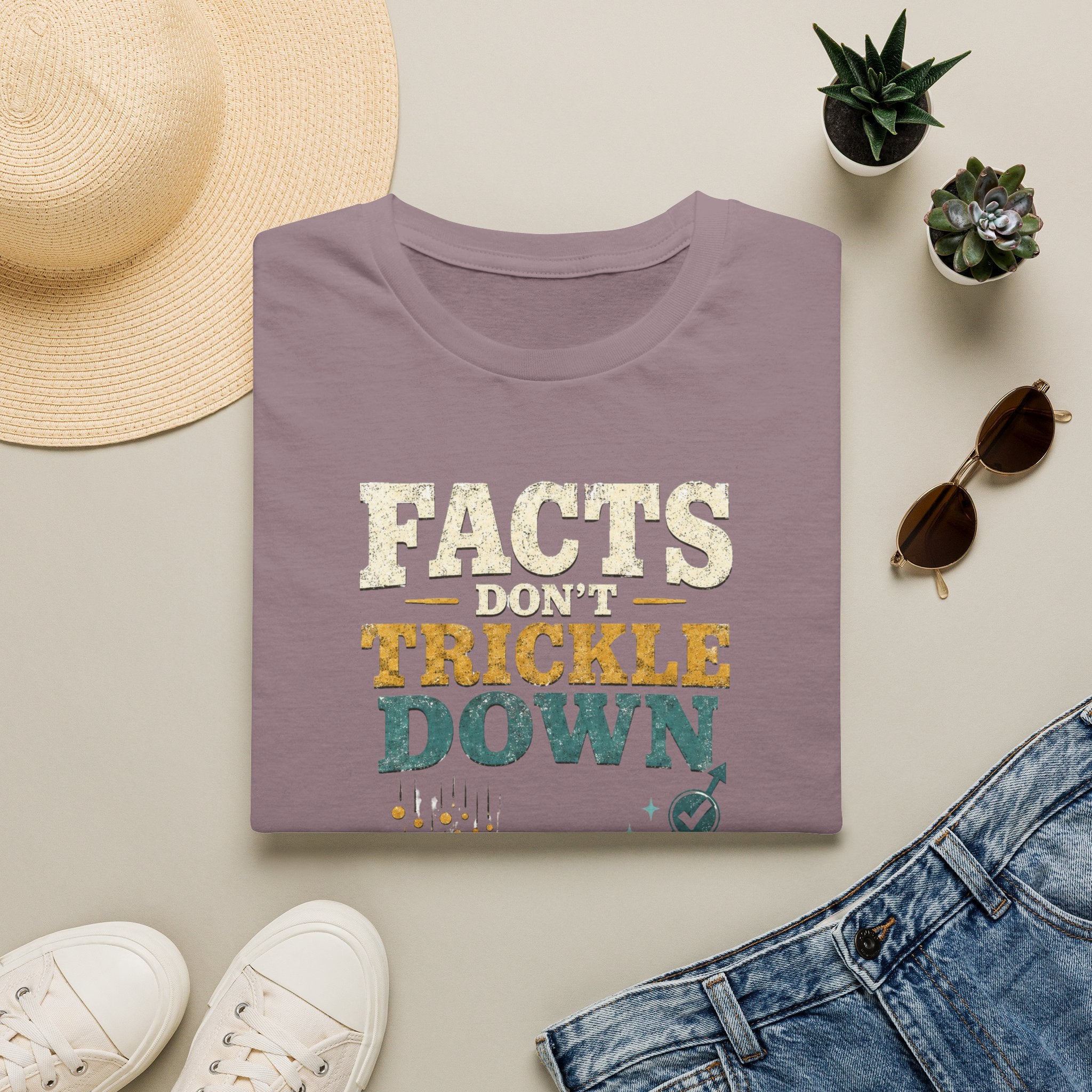 Facts Don’t Trickle Down T-Shirt — Political Statement Tee