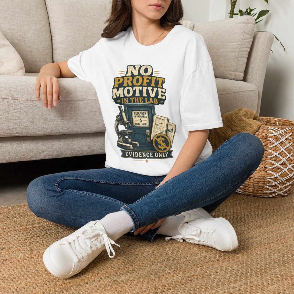 No Profit Motive in the Lab T‑Shirt — Researcher Science Tee