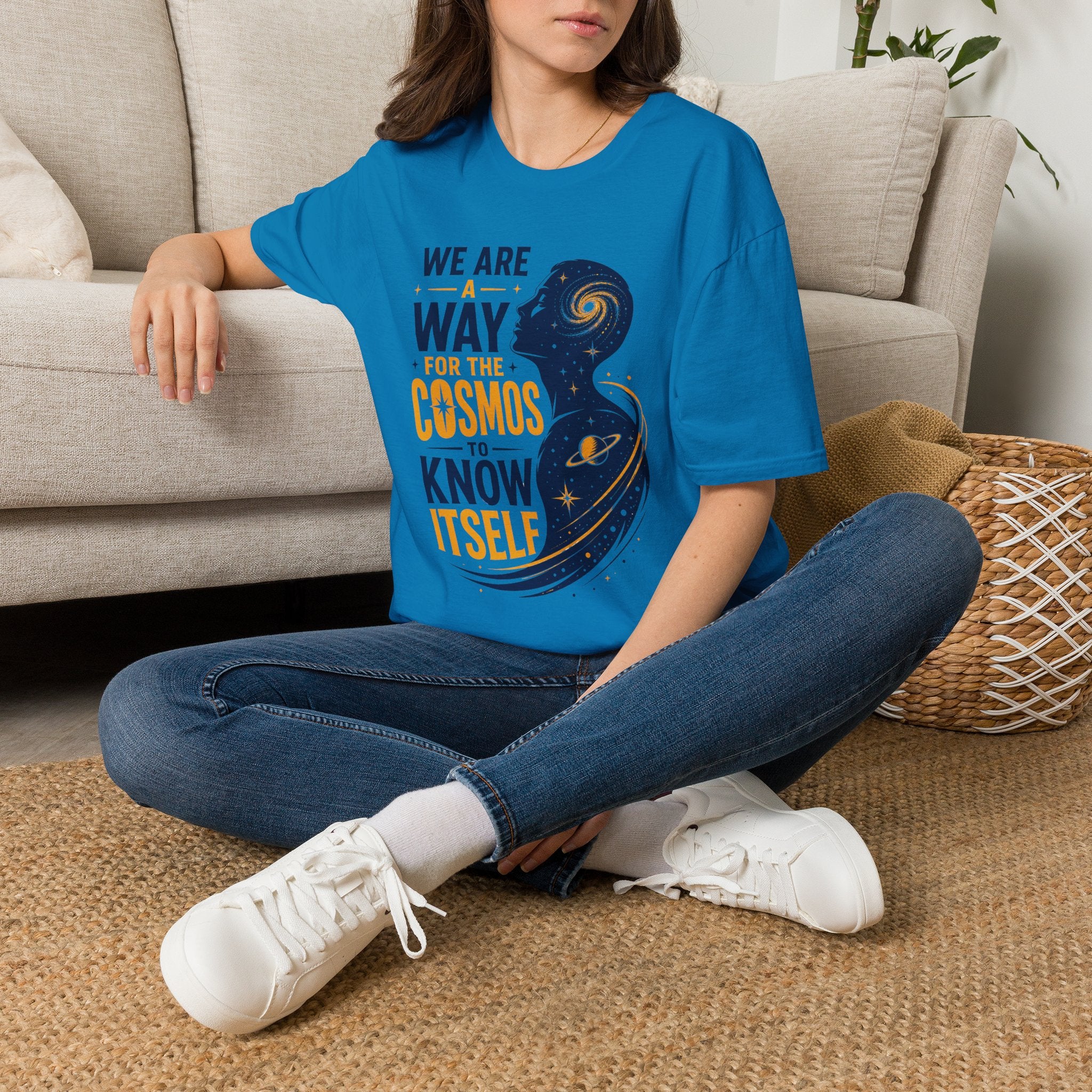 Cosmos Quote T-Shirt — "We Are A Way For The Cosmos To Know Itself"