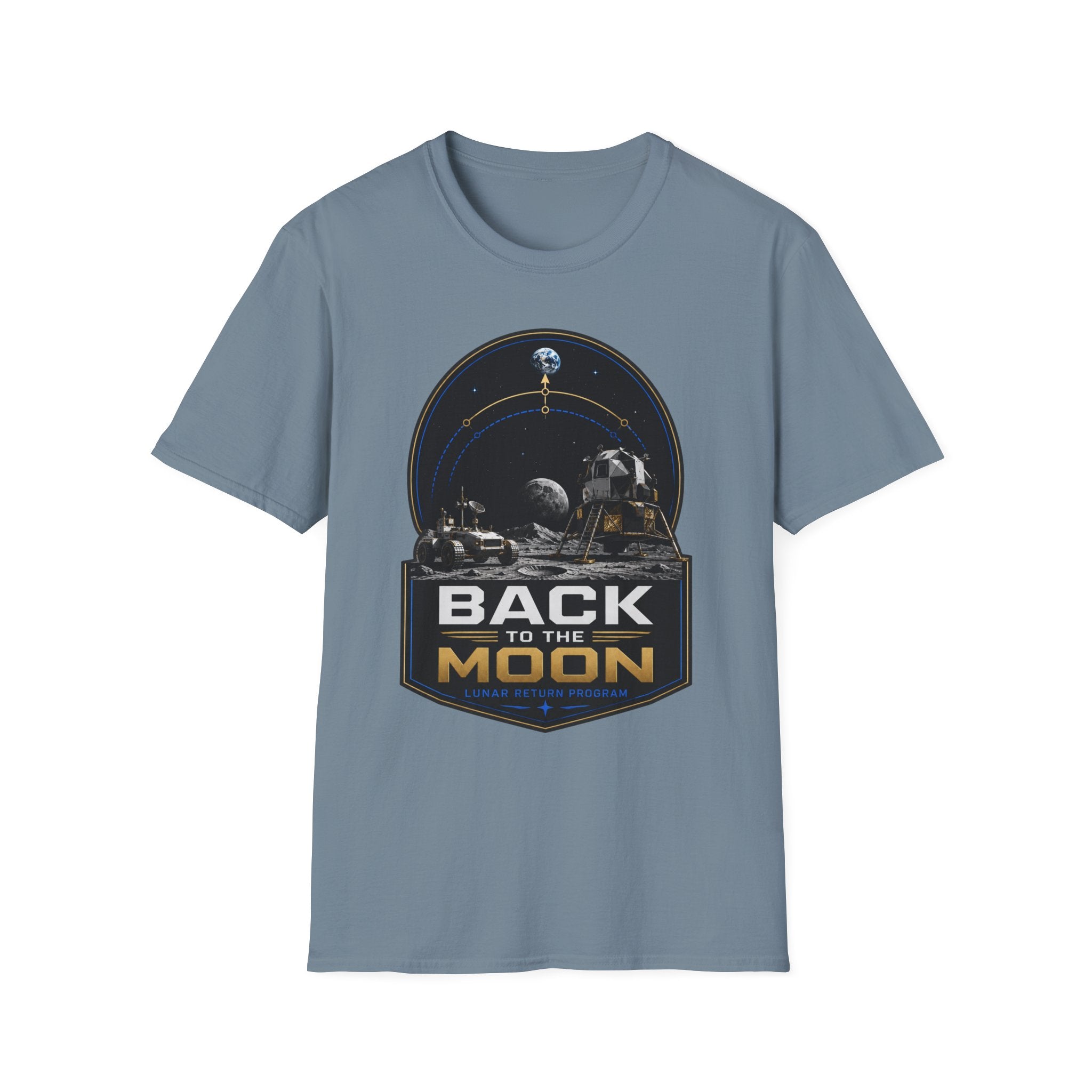 Back to the Moon T-Shirt — Lunar Mission Retro Space Tee