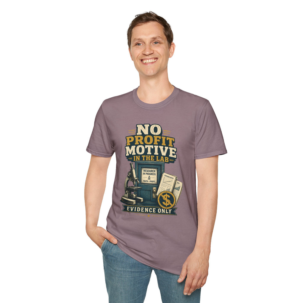 No Profit Motive in the Lab T‑Shirt — Researcher Science Tee