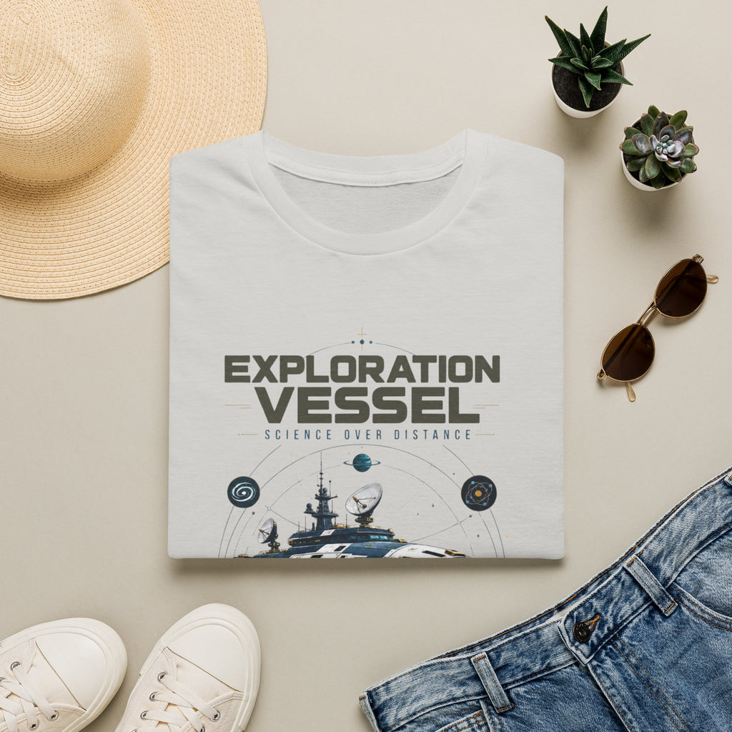 Exploration Vessel T-Shirt — Science Over Distance Space Graphic Tee