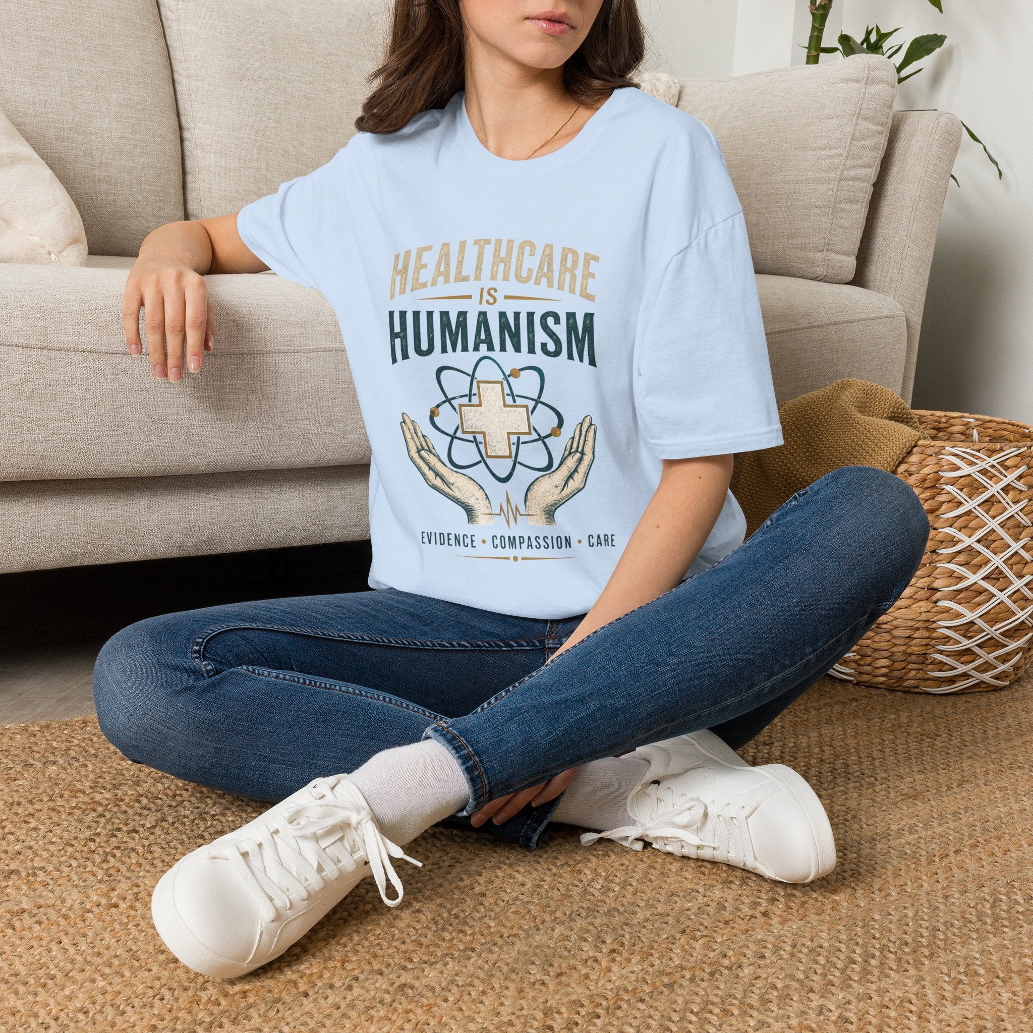 Healthcare Is Humanism T-Shirt — Nursing & Medical Pride Tee