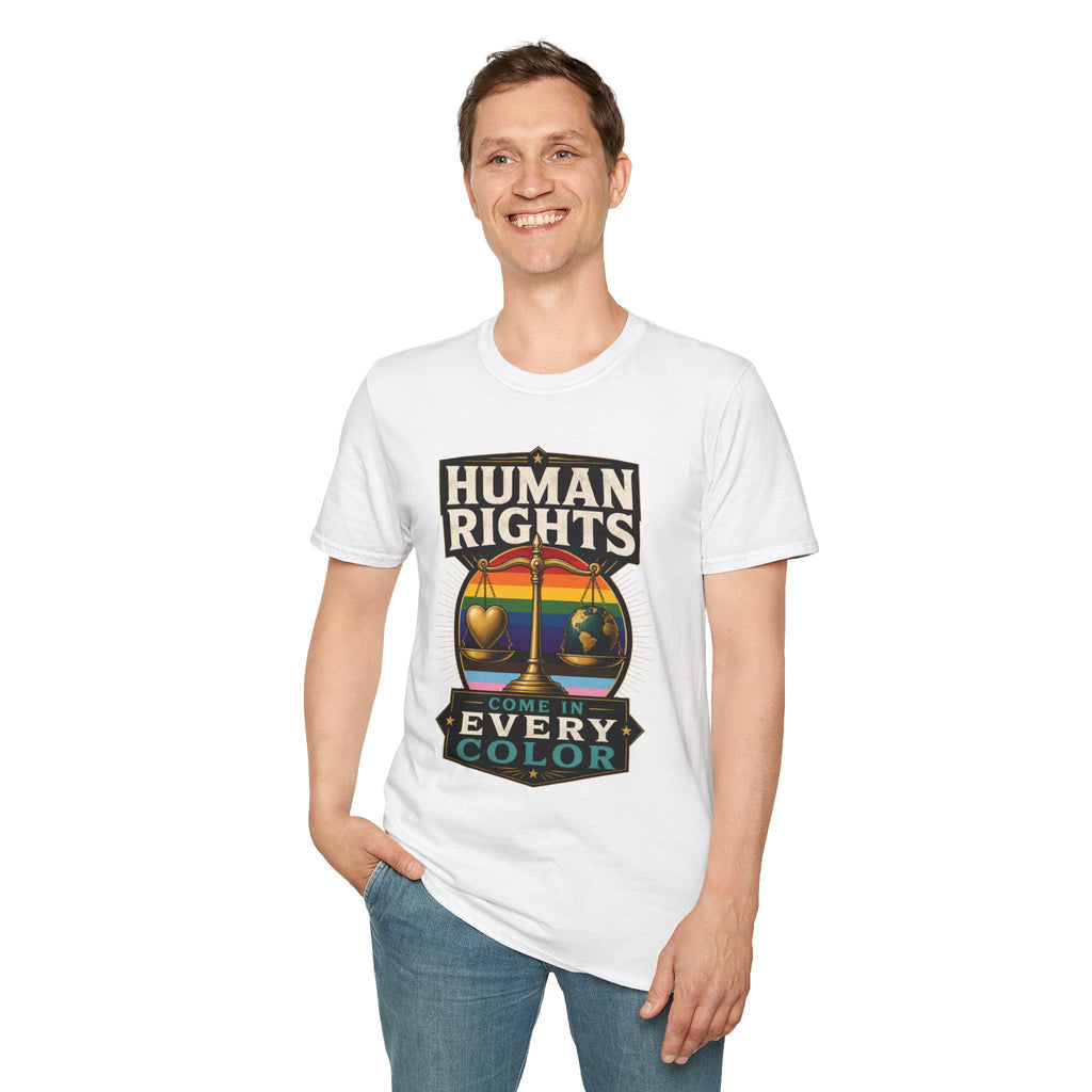 Human Rights T-Shirt — Love in Every Color LGBTQ+ Pride Tee